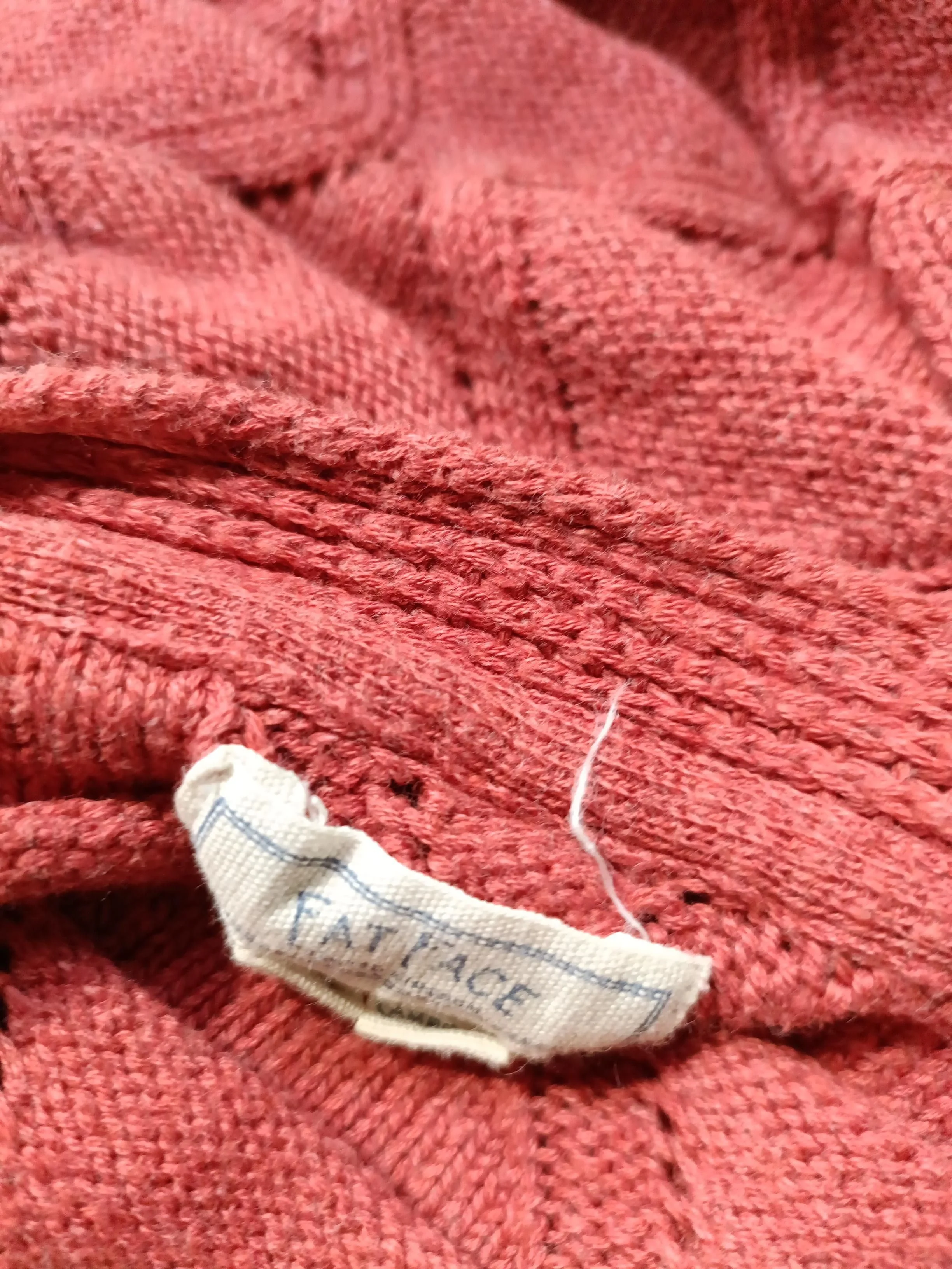 Fat Face Women's Cardigan UK 8 Red 100% Cotton V-Neck Cardigan - Image 5