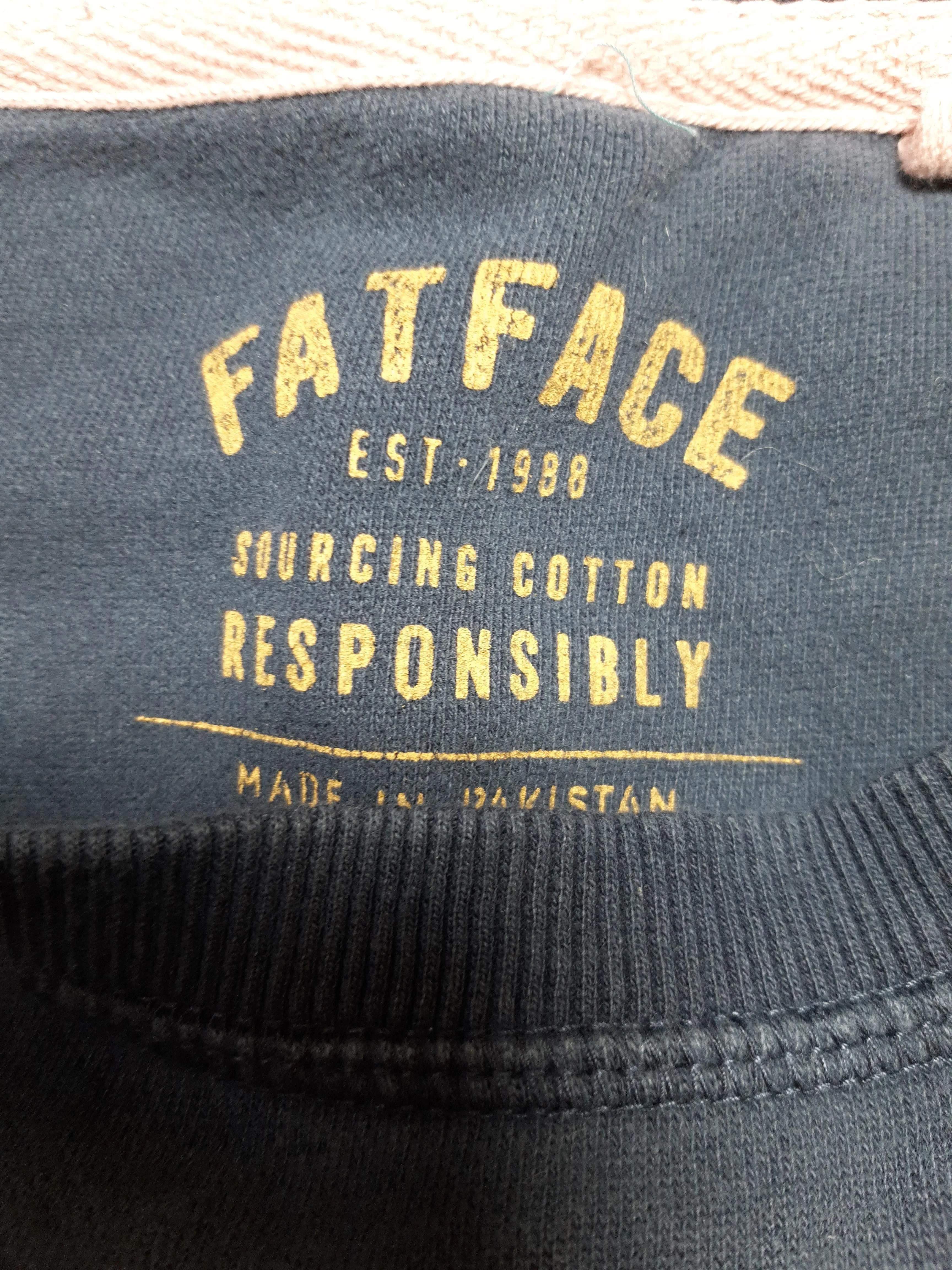 Fat Face Women's Hoodie UK 10 Blue Cotton with Polyester, Elastane Pullover - Image 5