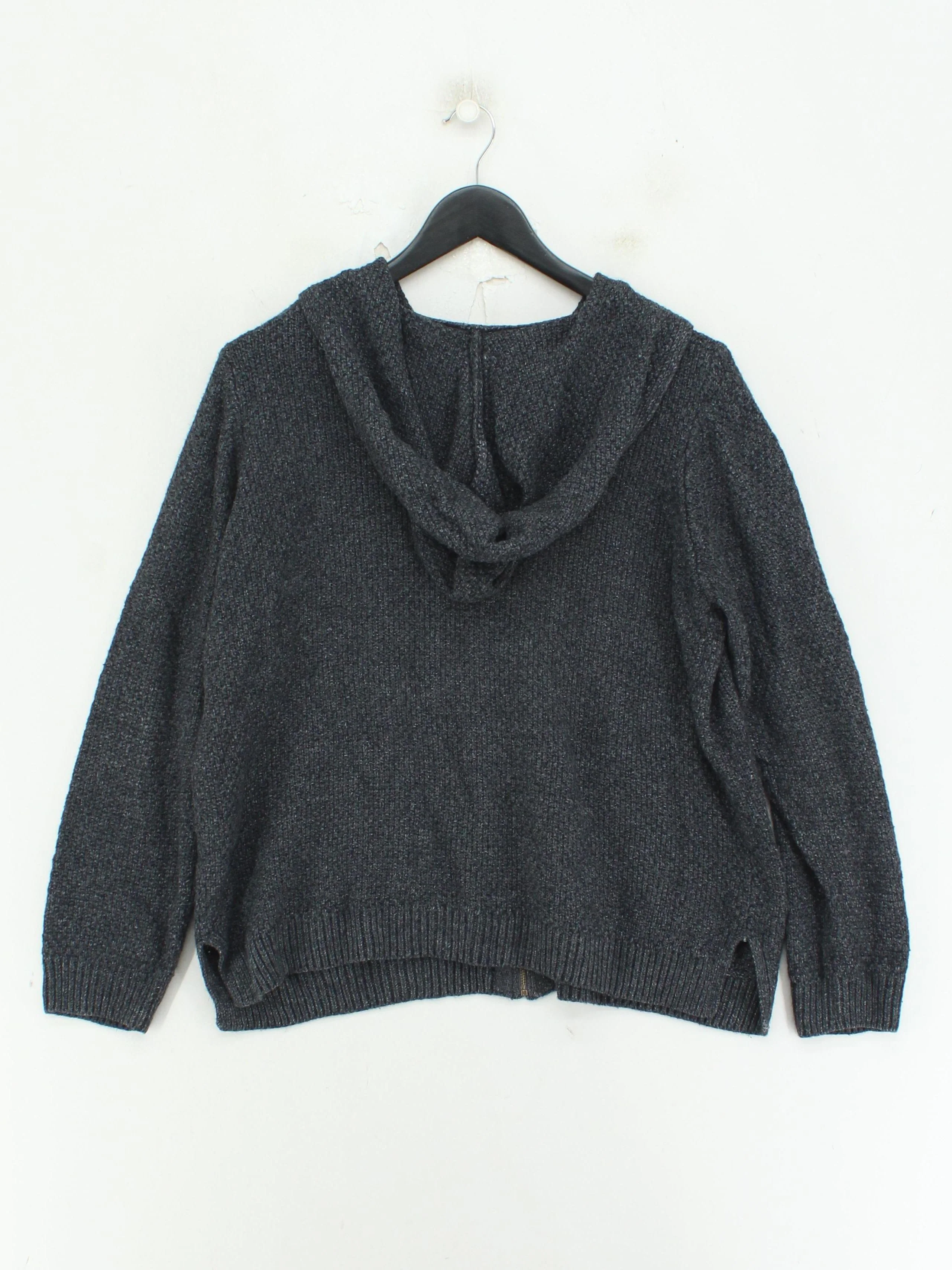 Fat Face Women's Hoodie UK 14 Grey Acrylic with Viscose Pullover - Image 2