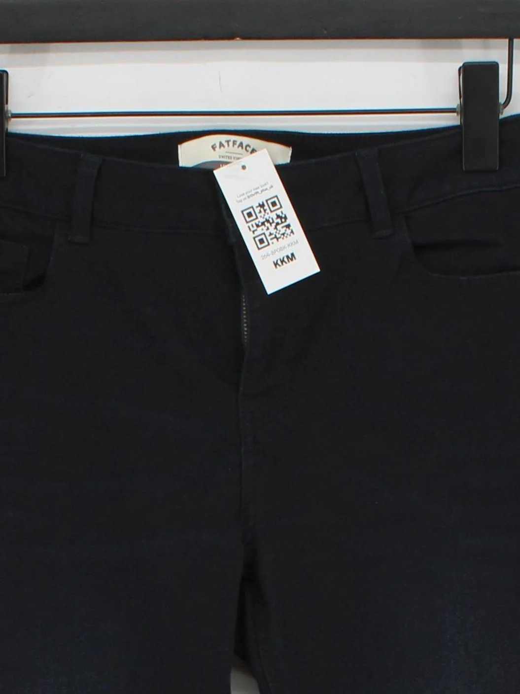 Fat Face Women's Jeans UK 12 Black Cotton with Polyester, Elastane Jegging - Image 3