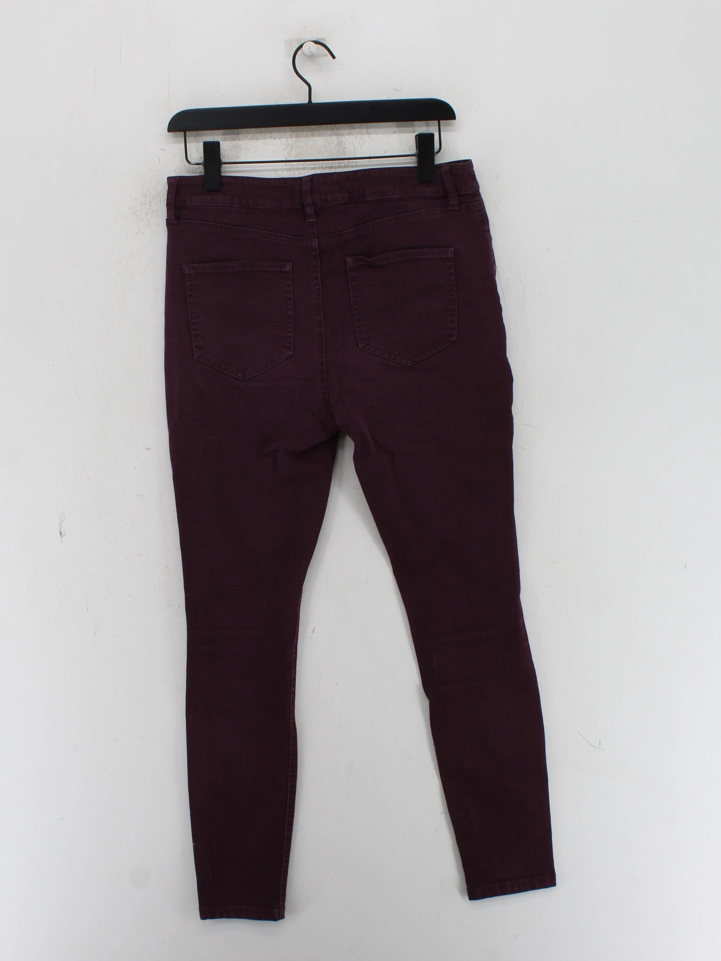 Fat Face Women's Jeans UK 12 Purple Cotton with Viscose, Elastane Skinny - Image 2