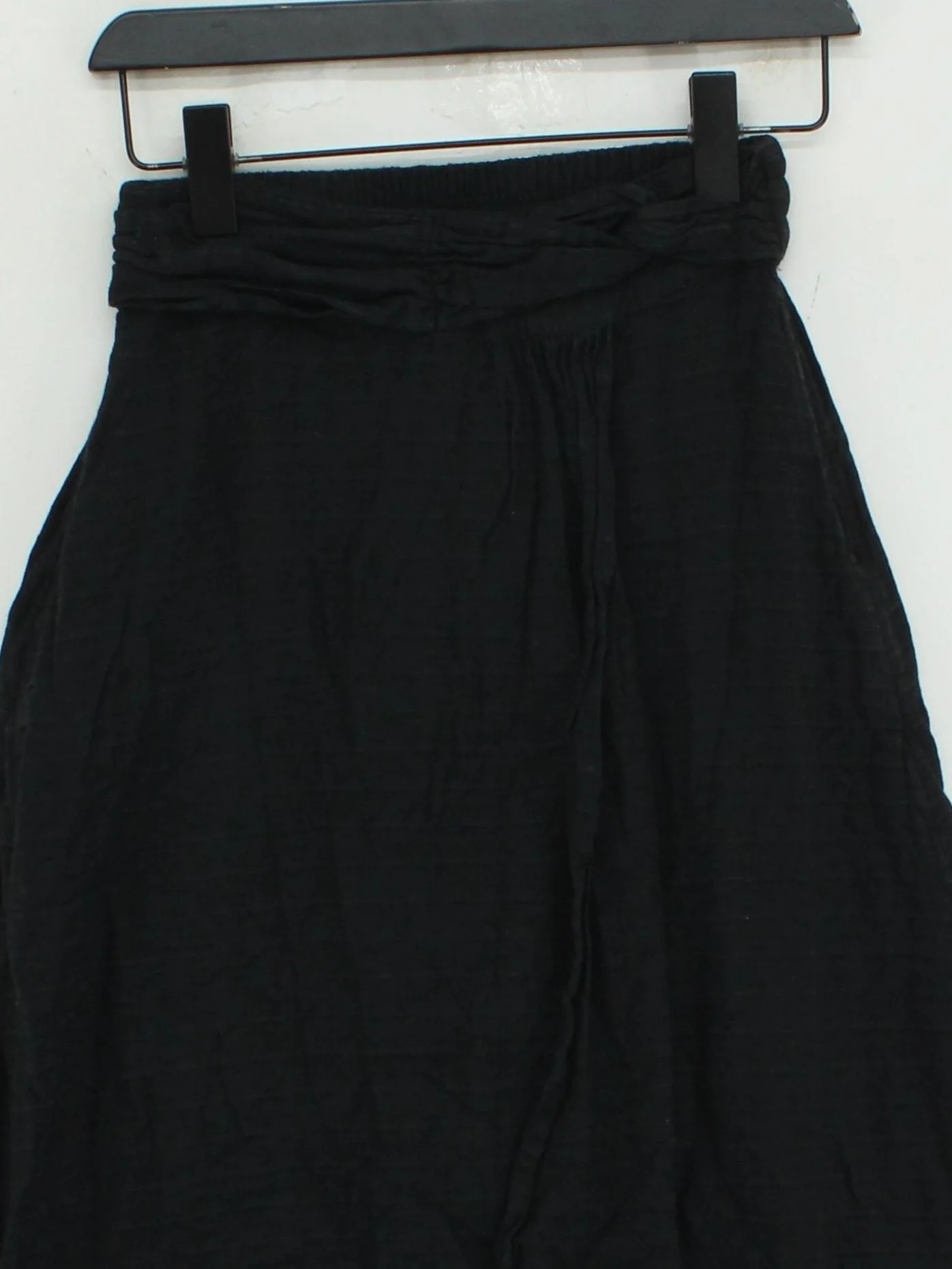Fat Face Women's Midi Skirt UK 6 Black Viscose with Cotton, Linen Midi A-Line - Image 3