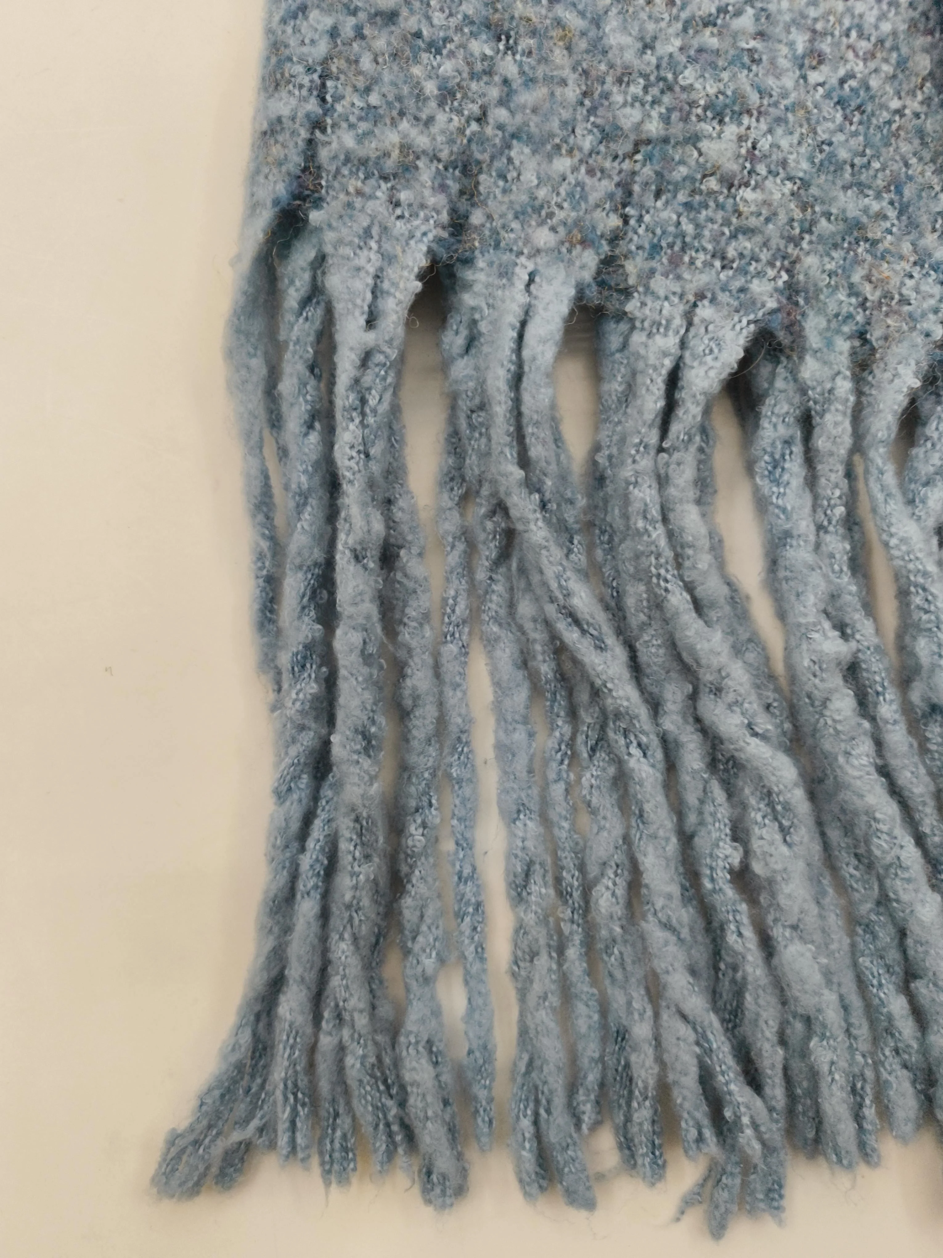 Fat Face Women's Scarf Blue 100% Wool Rectangle Scarf - Image 4