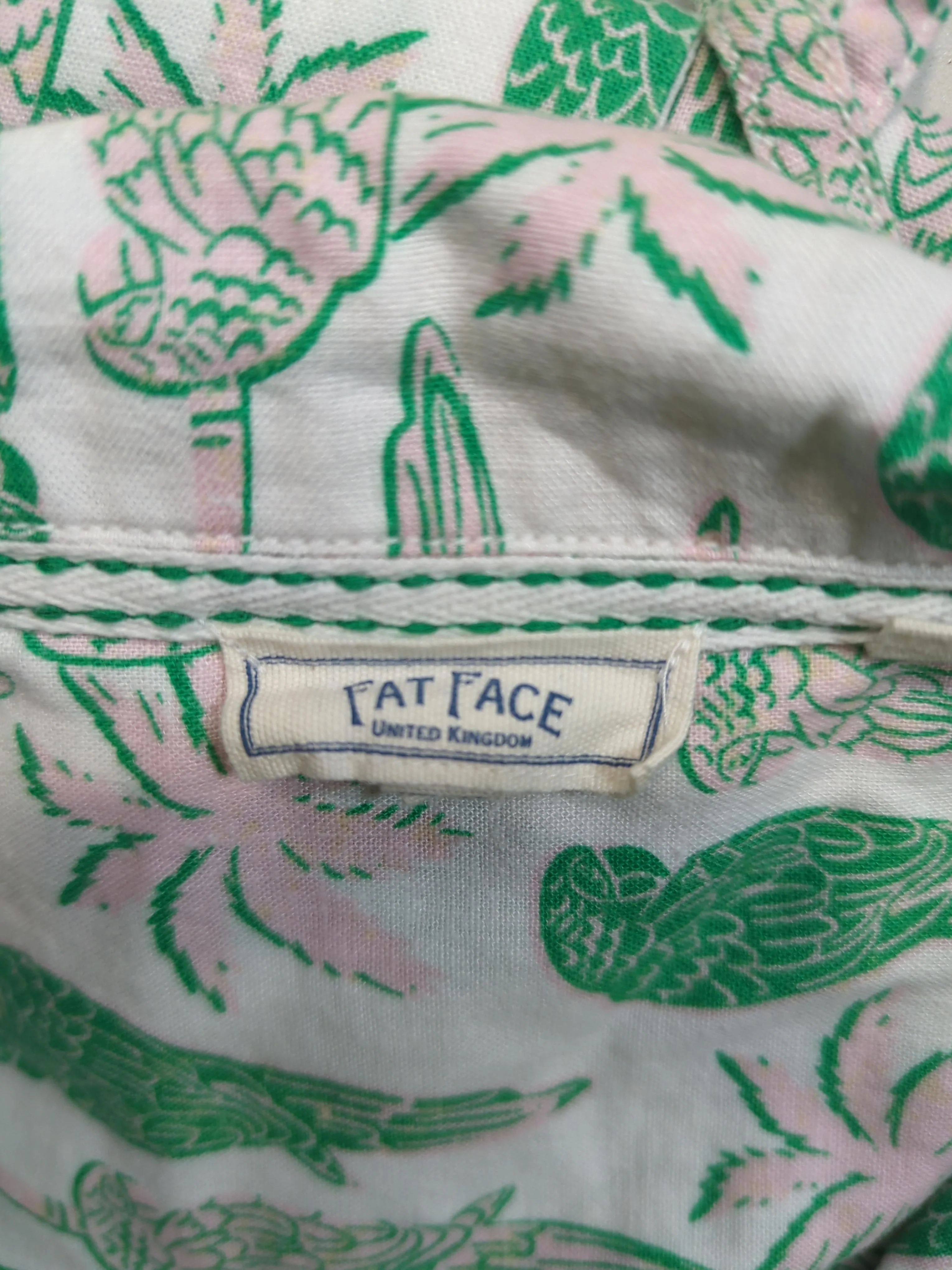 Fat Face Women's Shirt UK 10 Multi Linen with Viscose Basic - Image 5