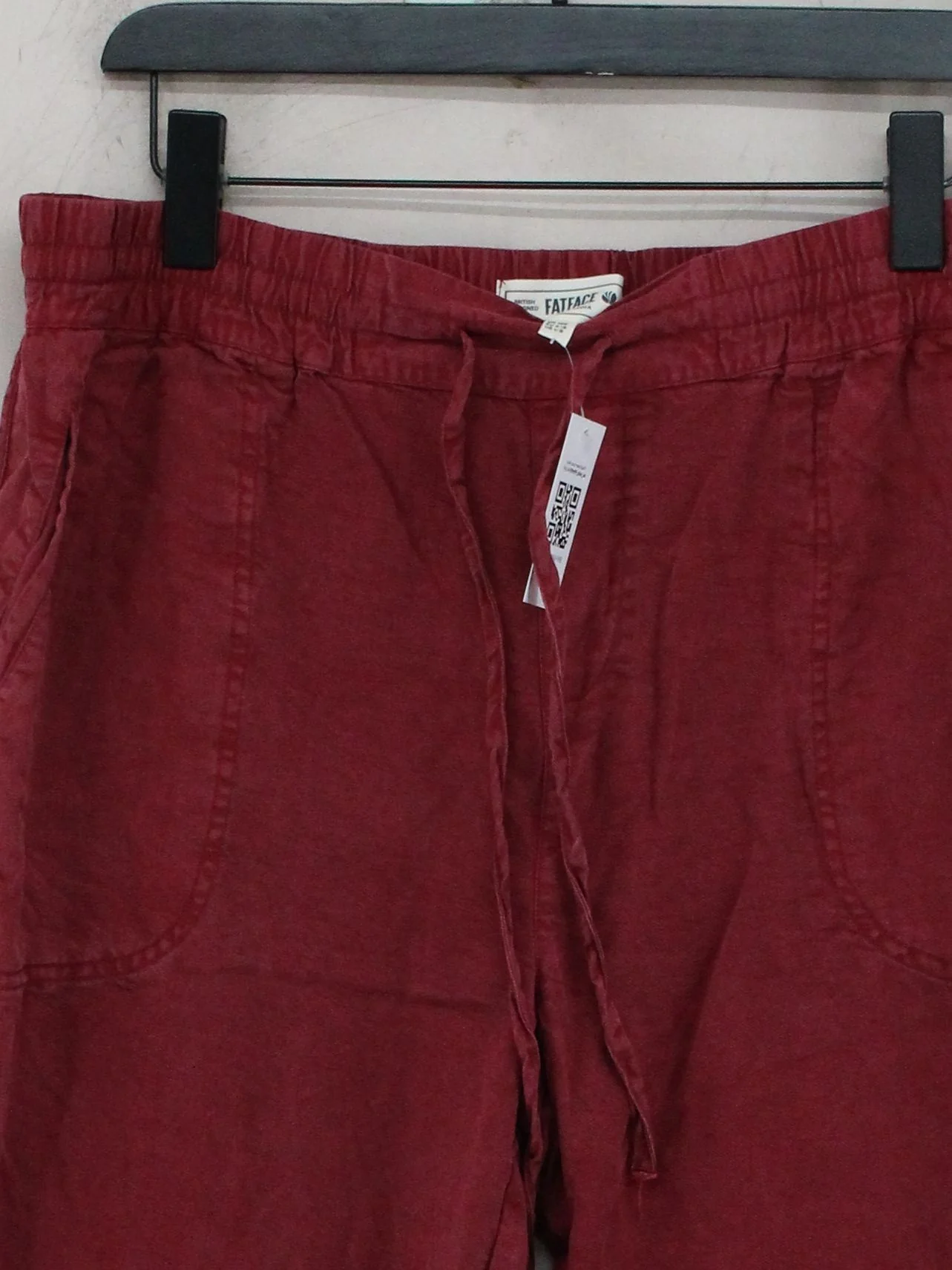 Fat Face Women's Sports Bottoms UK 16 Red 100% Lyocell Modal Sweatpants - Image 3