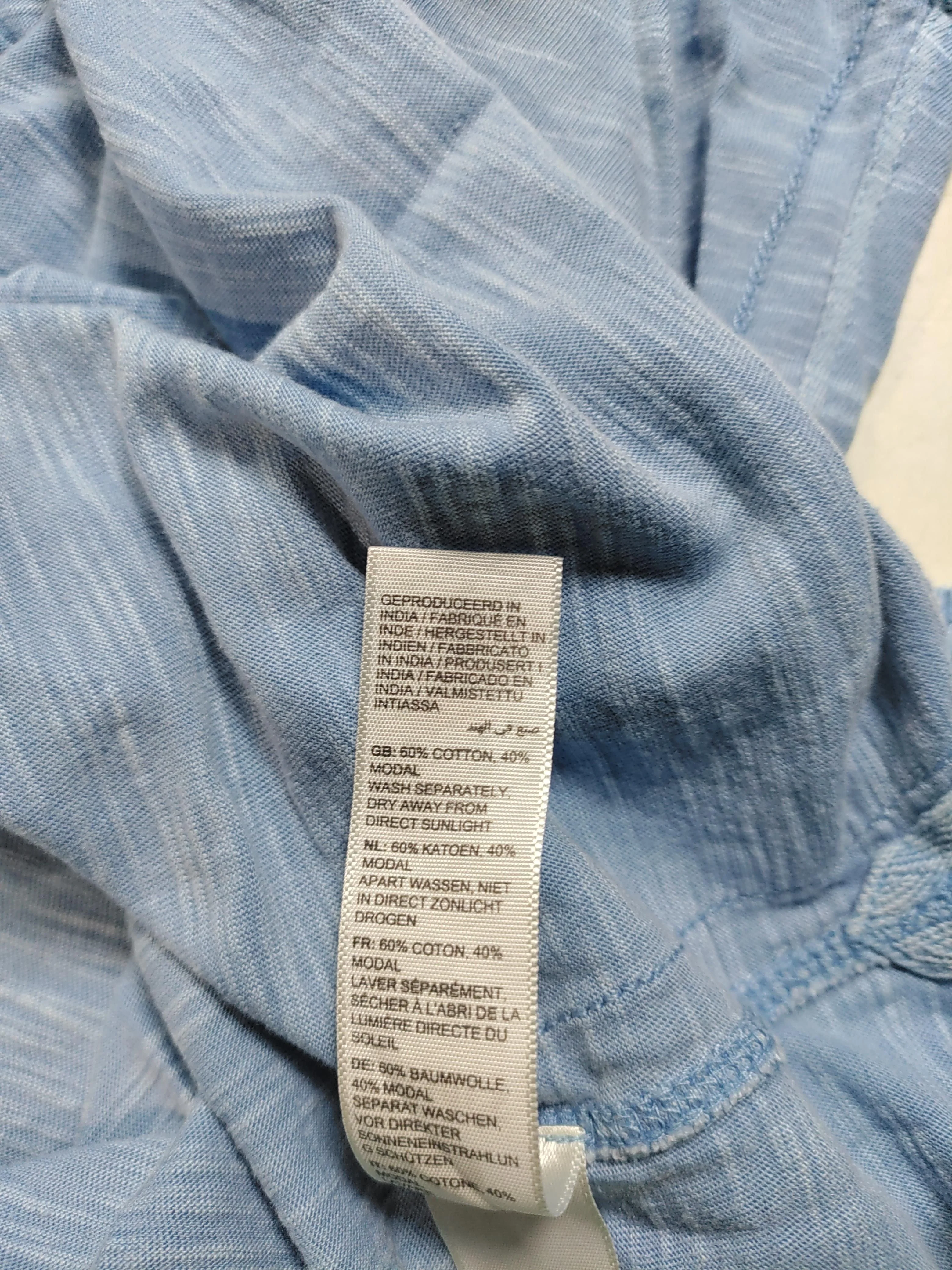 Fat Face Women's T-Shirt UK 12 Blue Cotton with Lyocell Modal Basic - Image 6