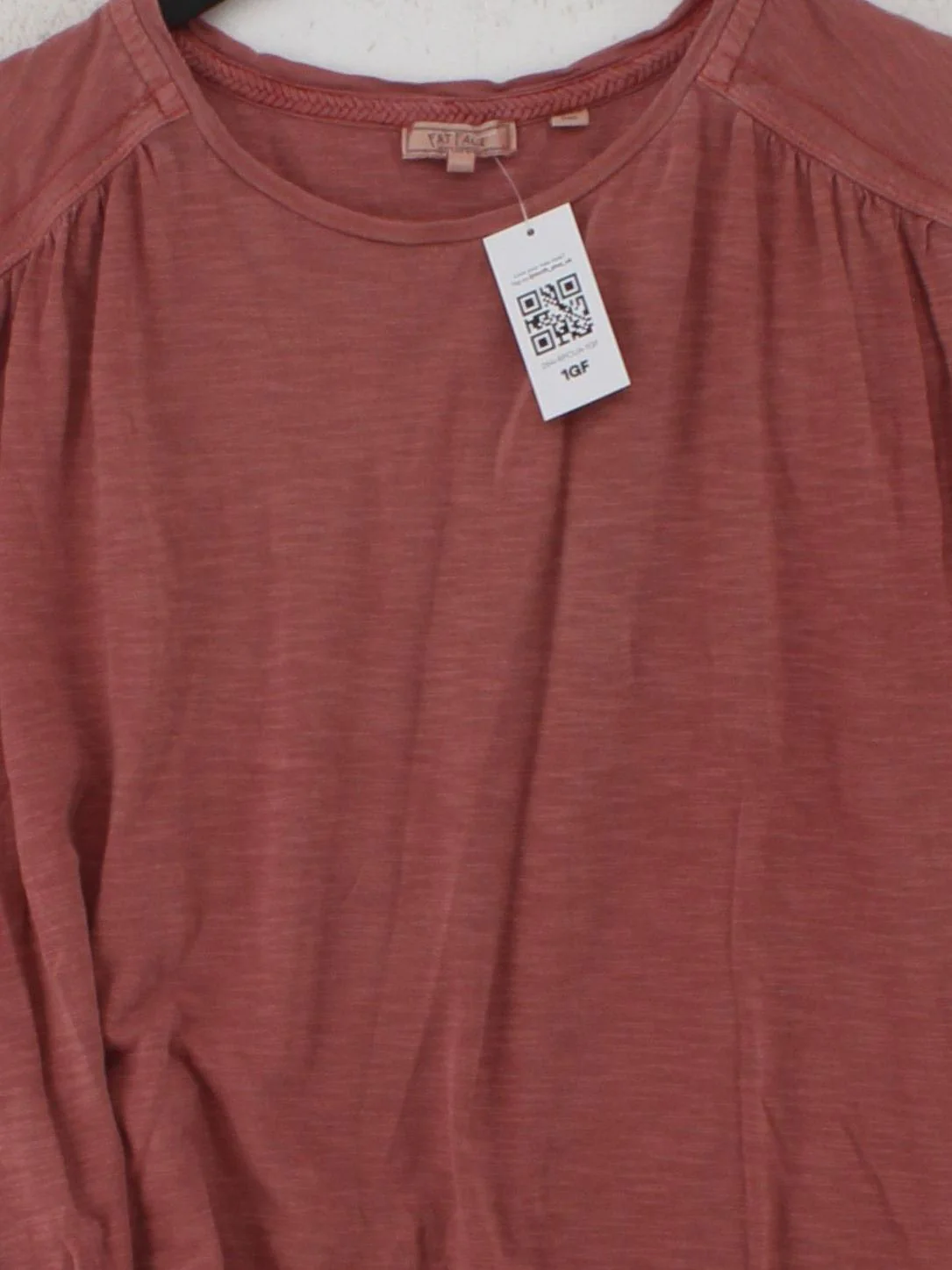 Fat Face Women's T-Shirt UK 12 Red Cotton with Lyocell Modal Basic - Image 3