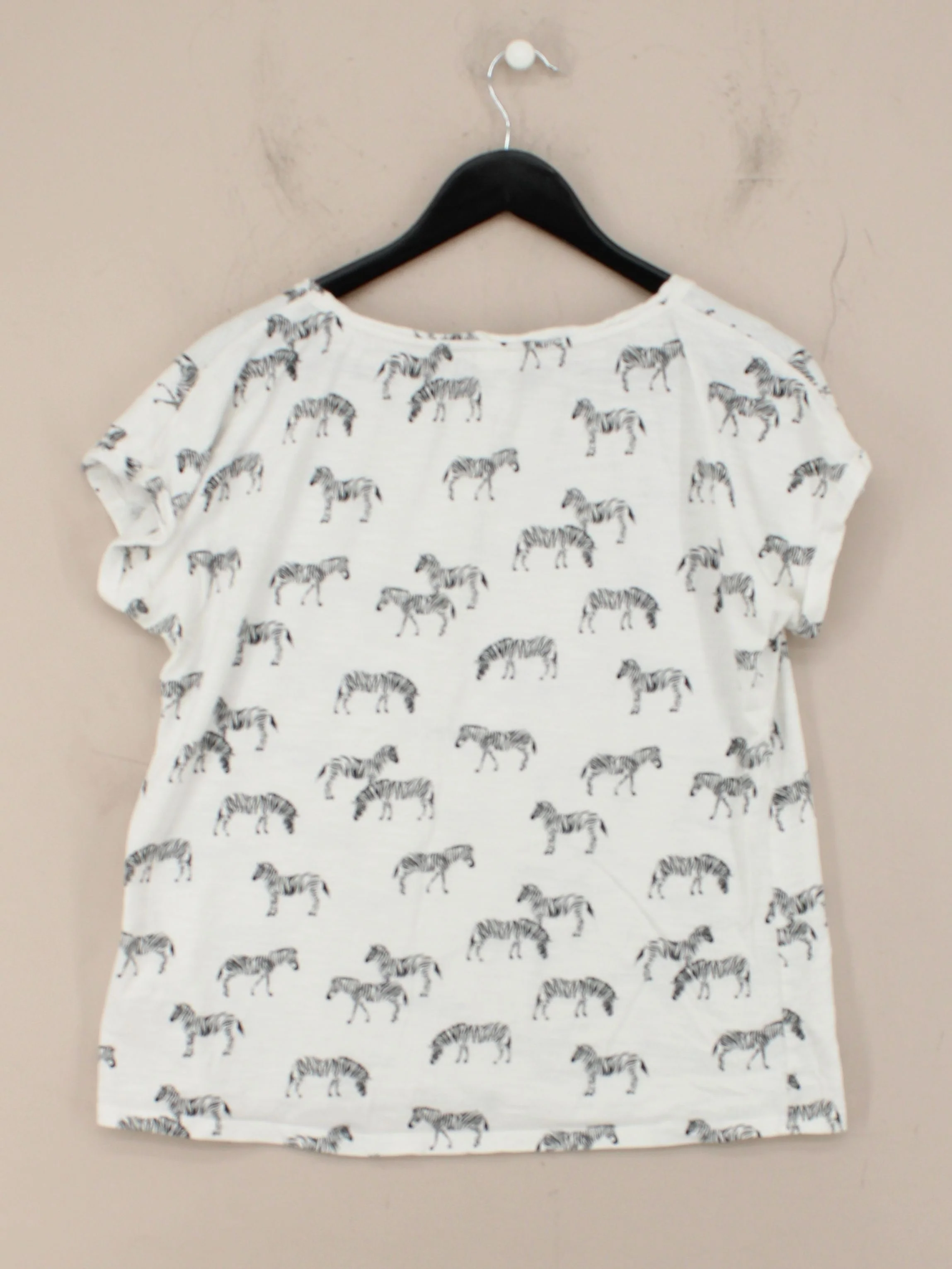 Fat Face Women's T-Shirt UK 14 White Cotton with Viscose Basic - Image 2
