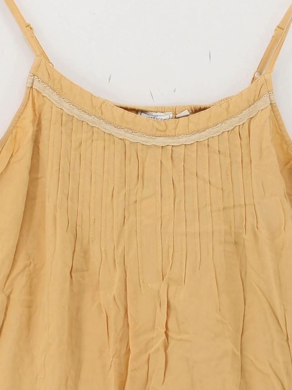 Fat Face Women's T-Shirt UK 14 Yellow Viscose with Cotton Camisole - Image 3