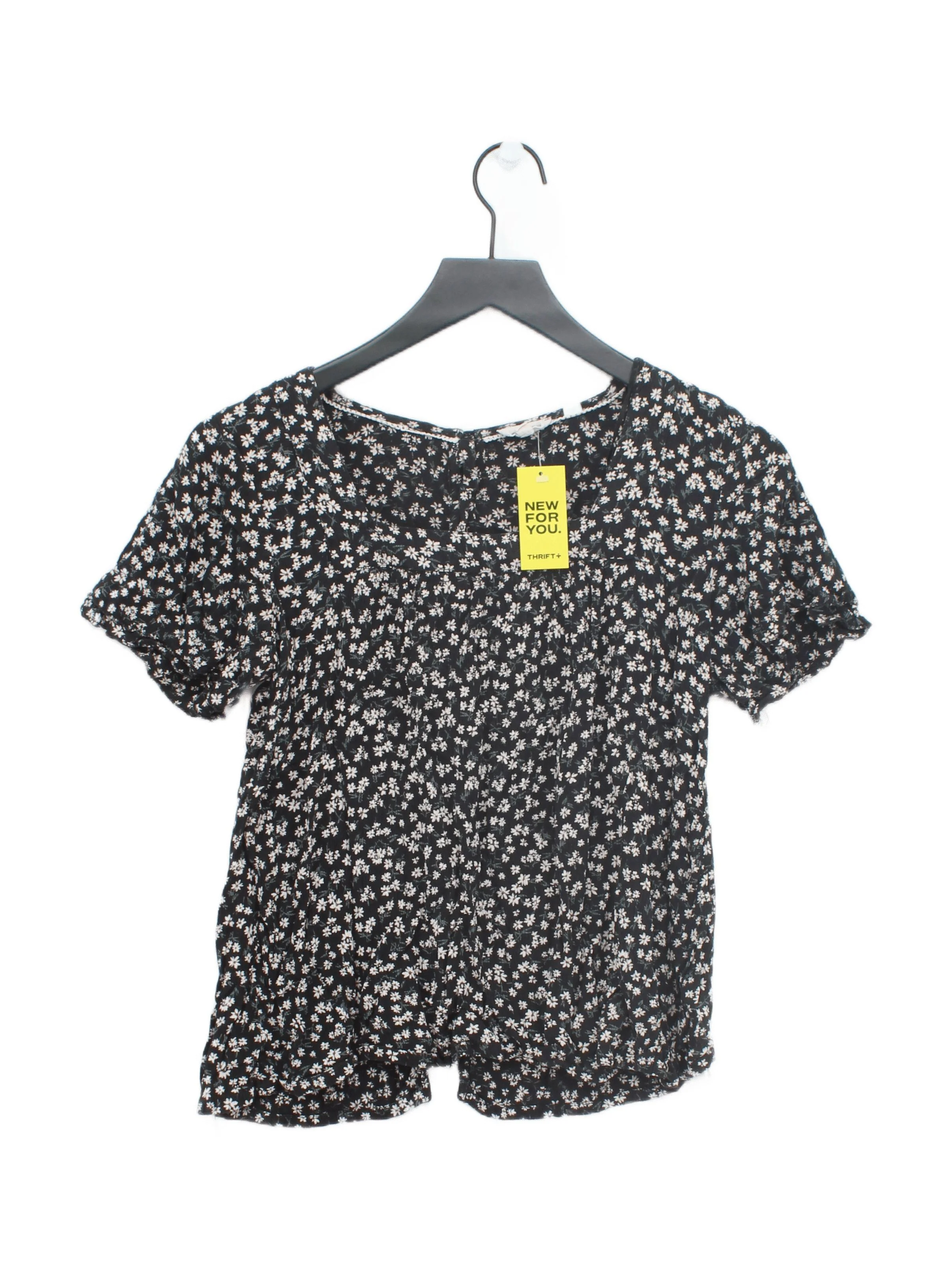 Fat Face Women's Top UK 10 Black 100% Viscose Basic