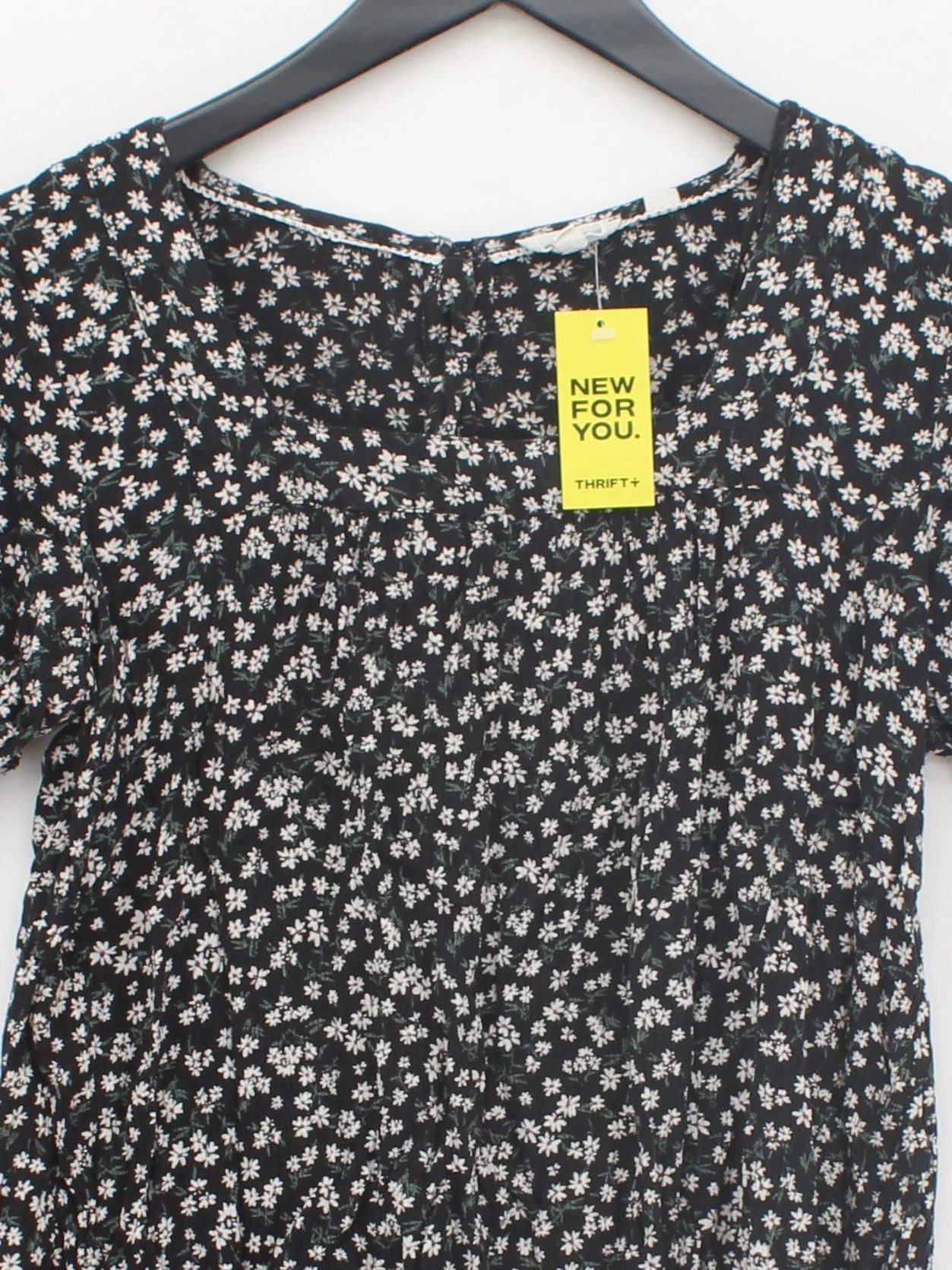 Fat Face Women's Top UK 10 Black 100% Viscose Basic - Image 3