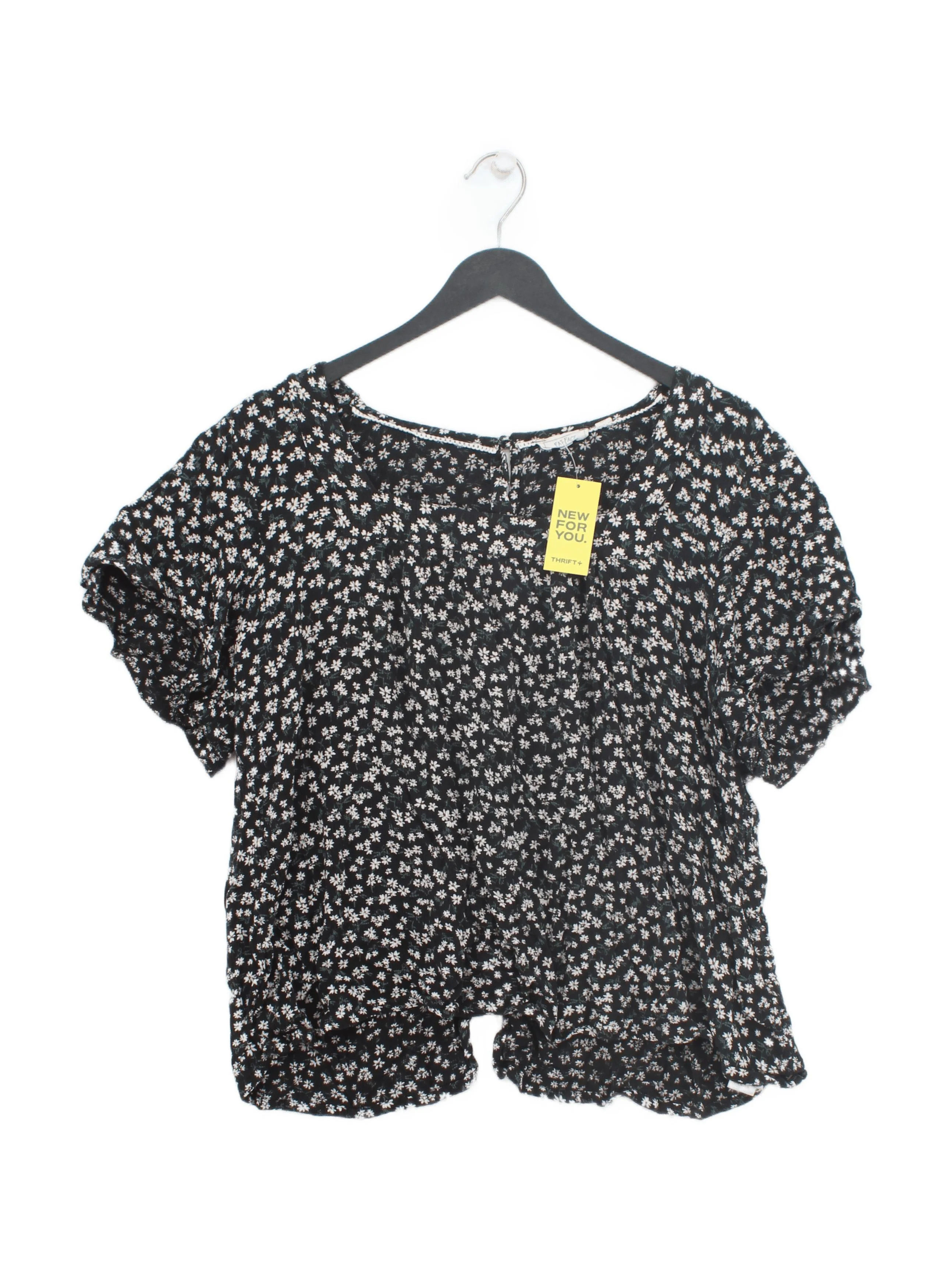 Fat Face Women's Top UK 16 Black 100% Viscose Basic