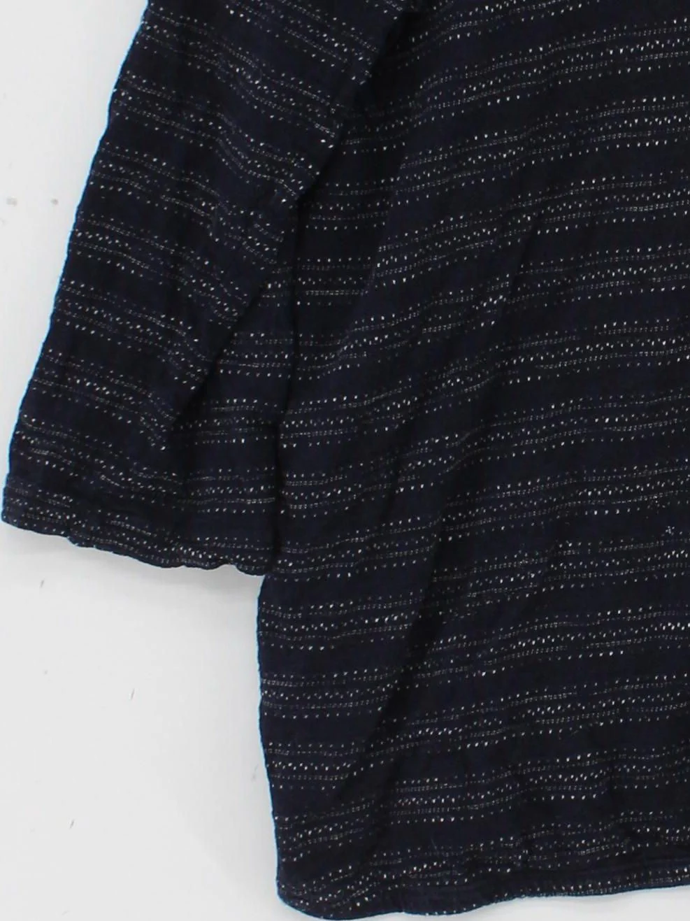 Fat Face Women's Top UK 16 Blue Striped 100% Cotton 3/4 Sleeve Round Neck Basic - Image 4