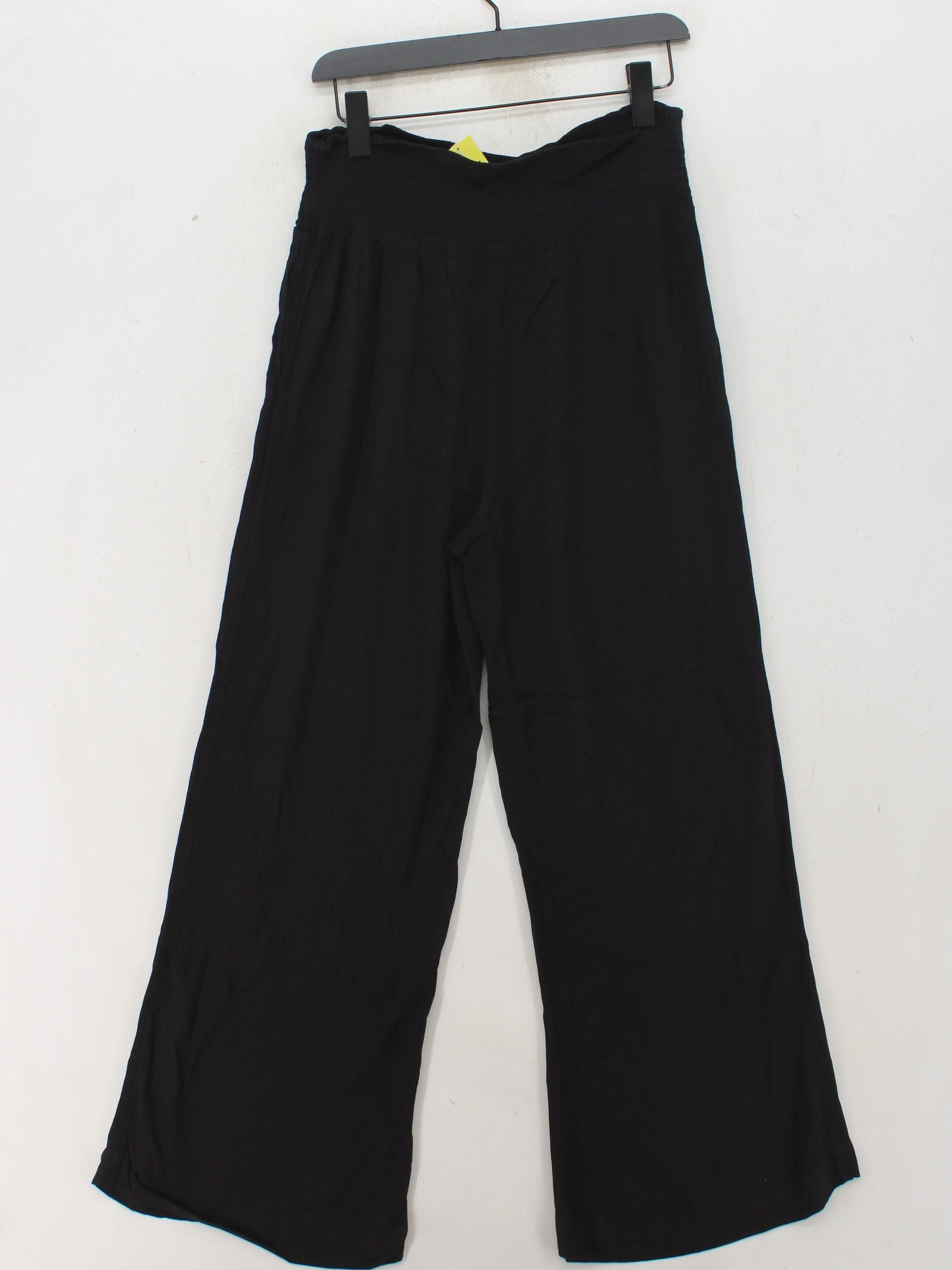 Fat Face Women's Trousers UK 10 Black 100% Viscose Wide-Leg Sweatpants - Image 2