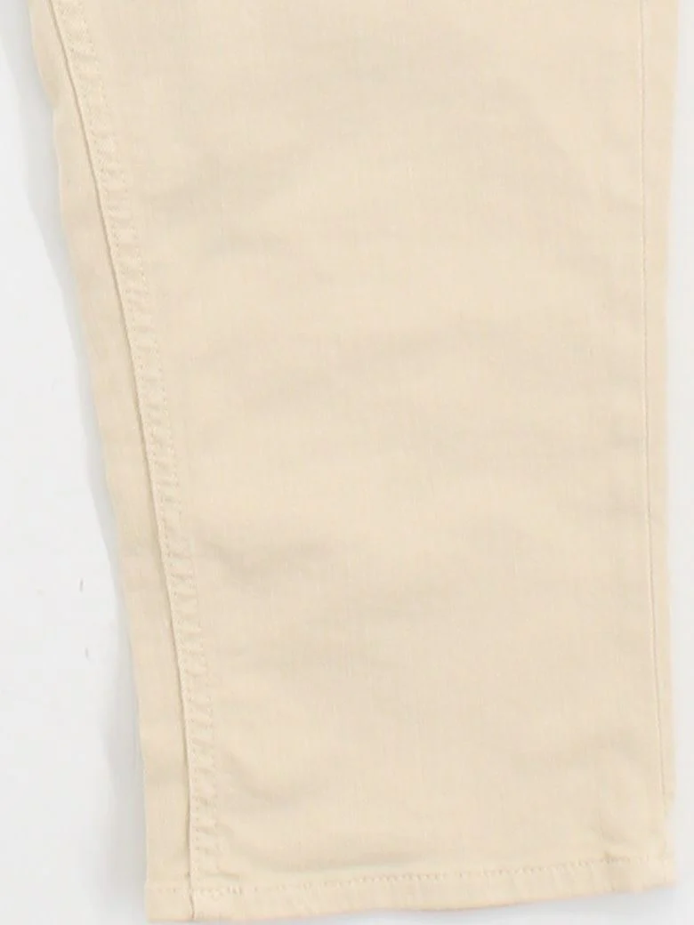Fat Face Women's Trousers UK 14 Cream Cotton with Elastane Skinny Capri - Image 4
