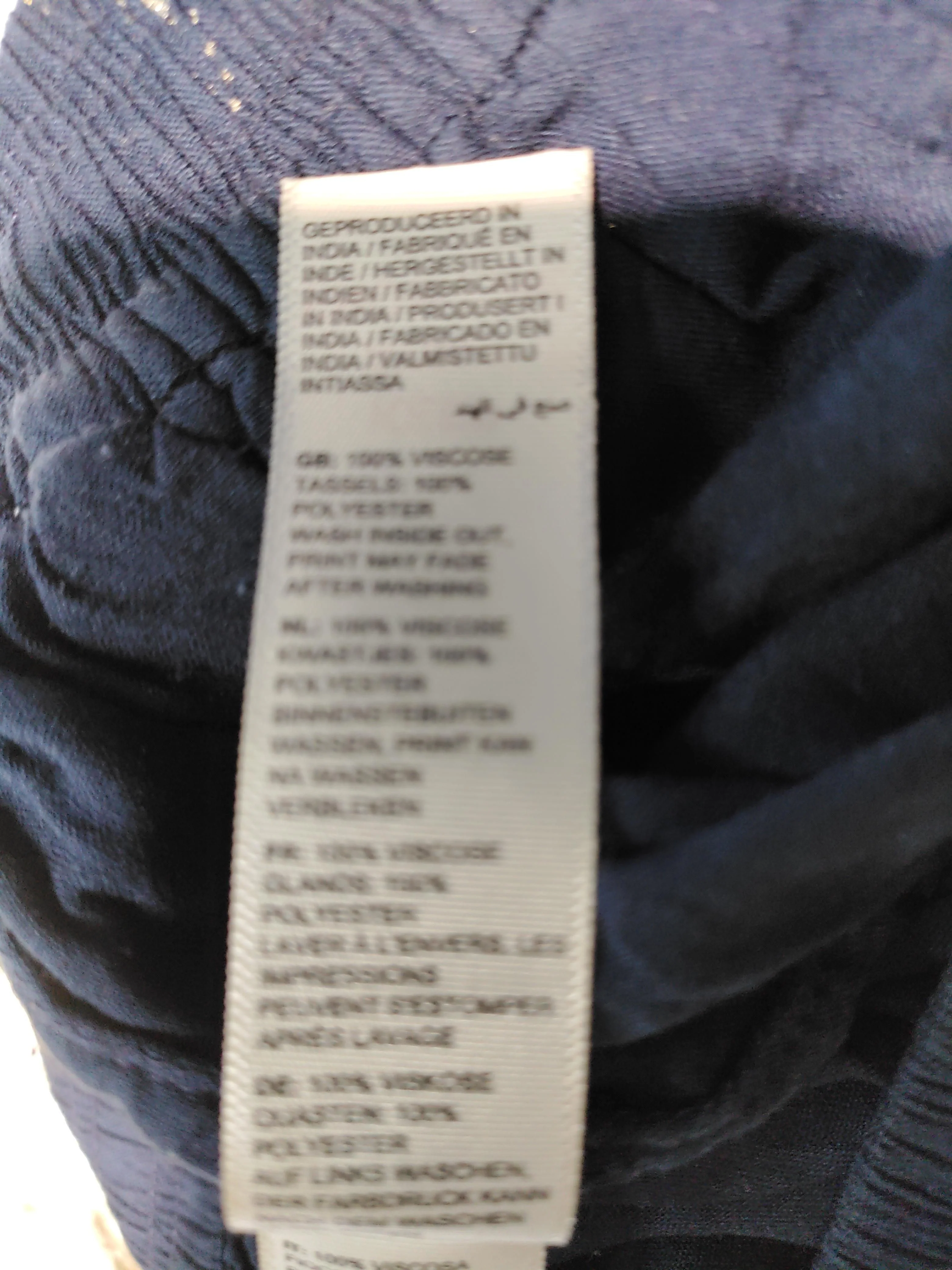 Fat Face Women's Trousers UK 8 Blue Viscose with Polyester Capri - Image 6