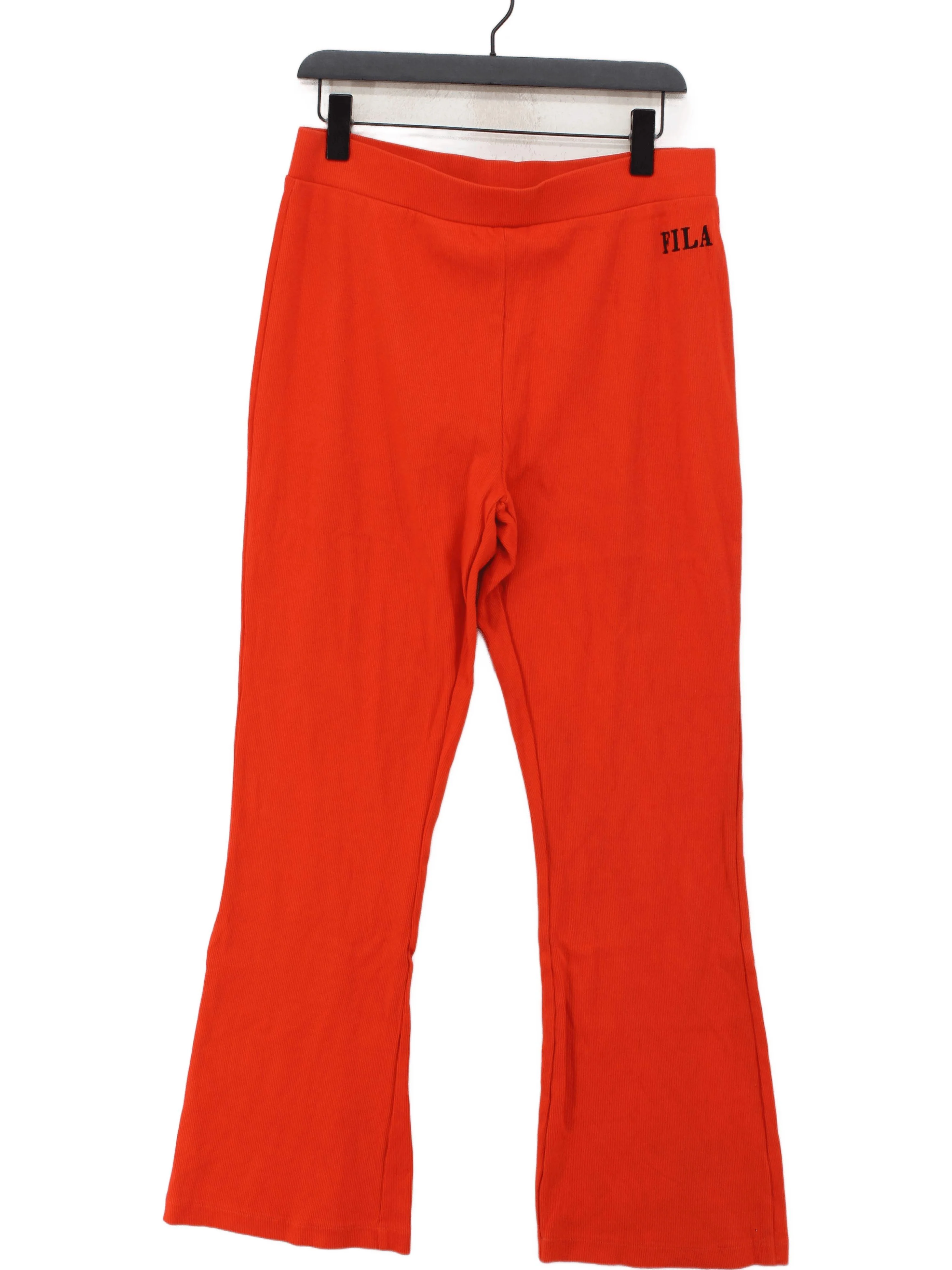 Fila Women's Sports Bottoms XL Orange 100% Cotton Sweatpants