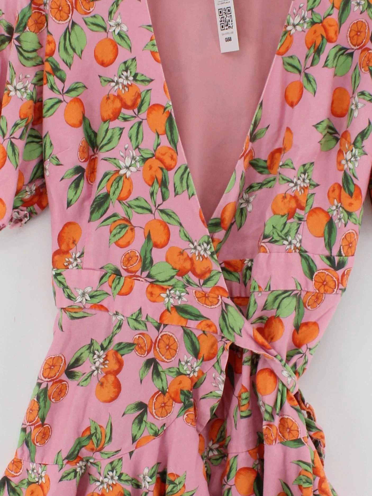 Finders Wrap Mini Dress L in Pink - Image 3