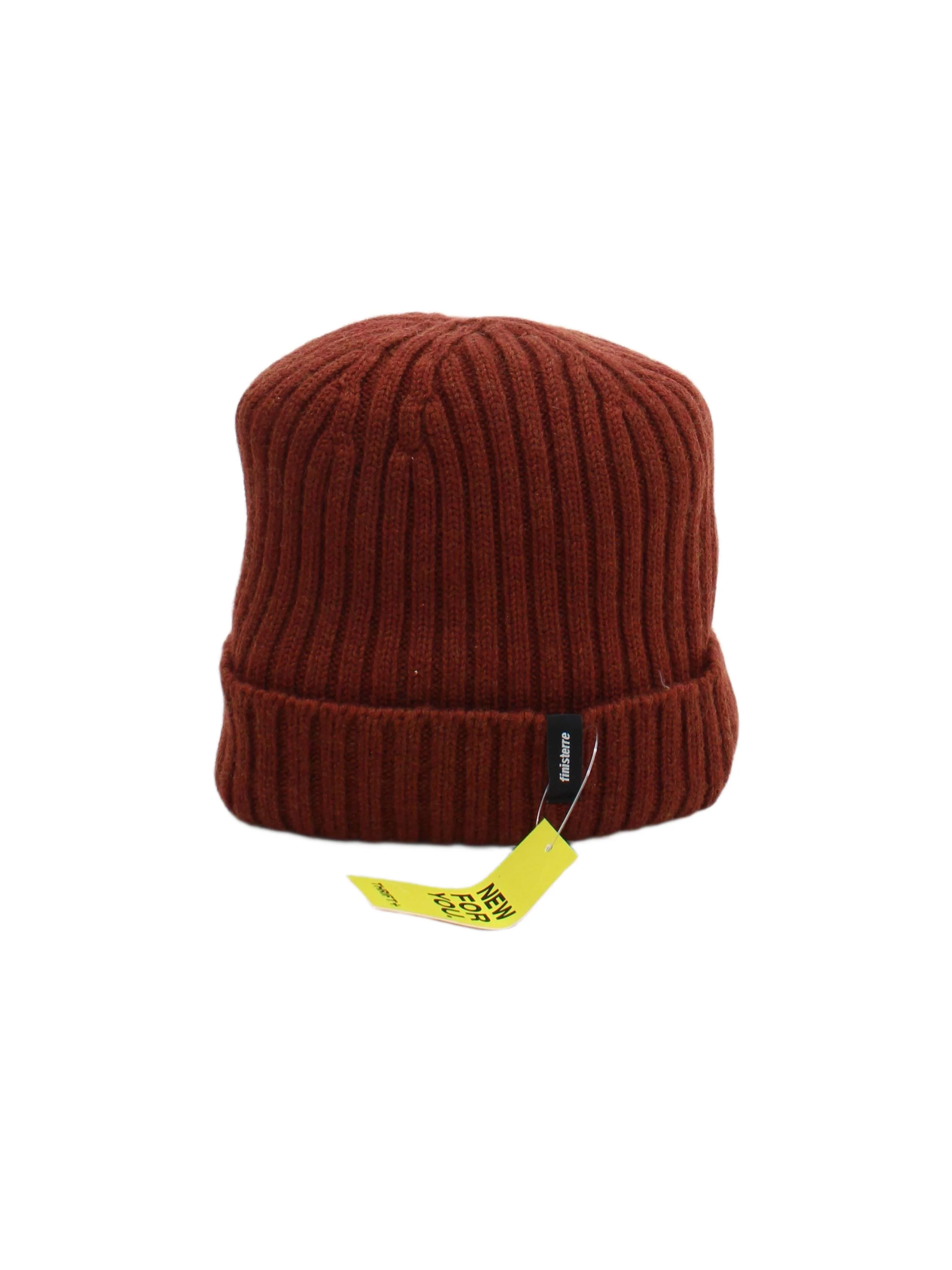 Finisterre Men's Hat M Tan 100% Wool Beanie