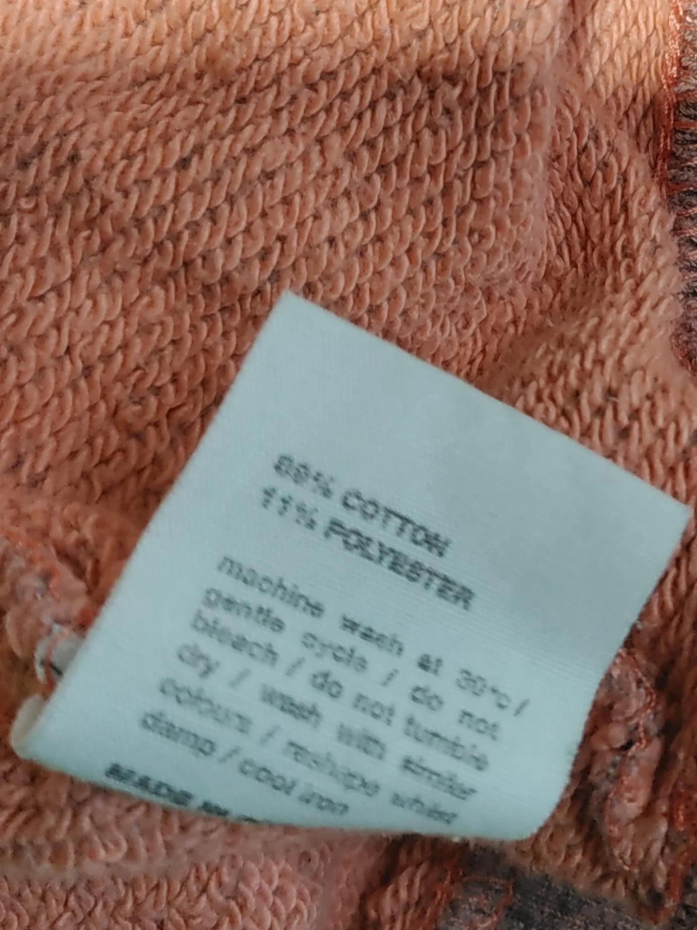 Finisterre Men's Hoodie L Pink Cotton with Polyester Pullover - Image 6