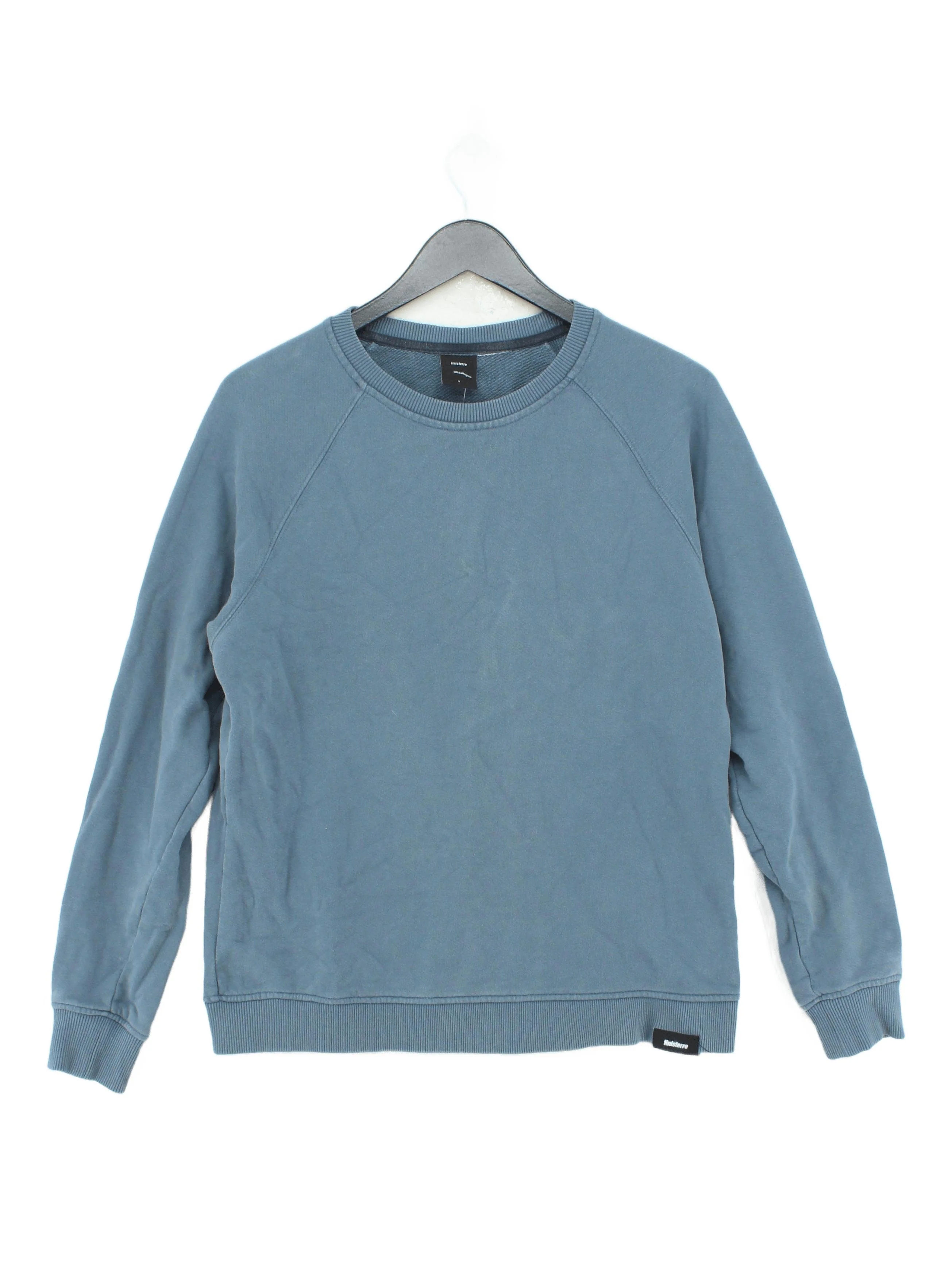 Finisterre Men's Hoodie S Blue 100% Cotton Pullover