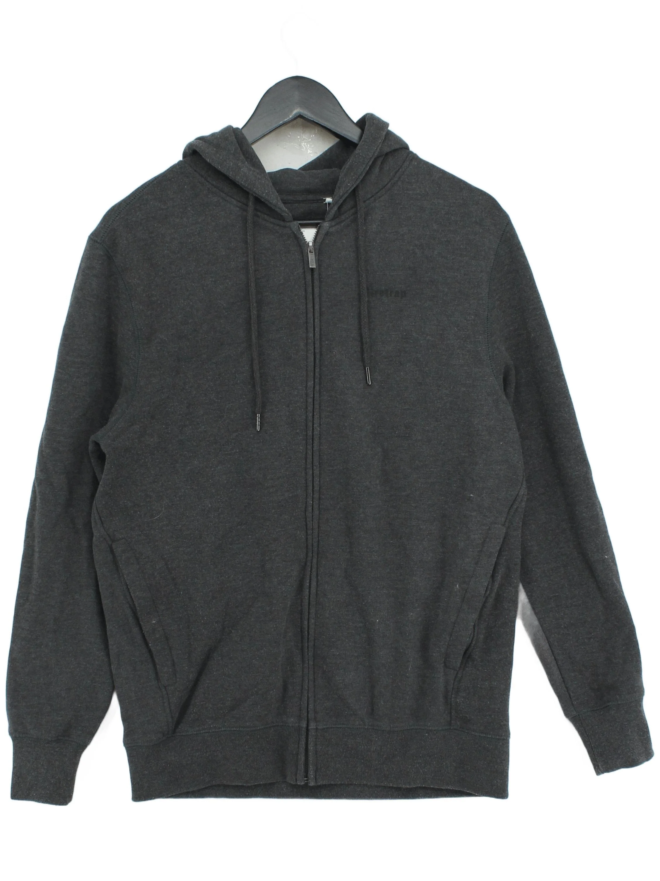 Firetrap Men's Hoodie M Grey Cotton with Polyester Pullover