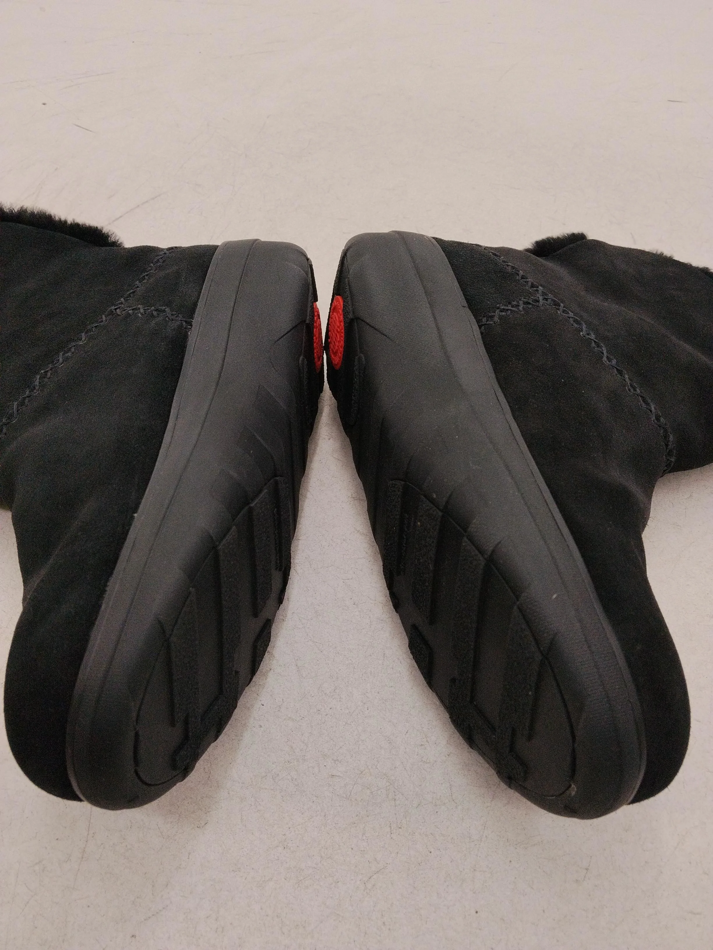 FitFlop Women's Boots UK 6 Black Suede with Faux Fur Wellies - Image 7