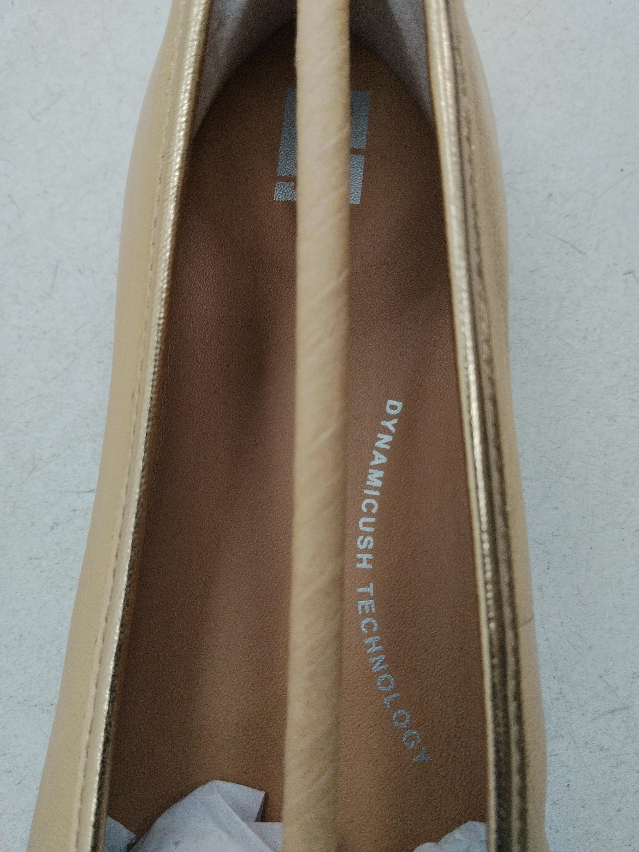 FitFlop Women's Flat Shoes UK 5 Gold 100% Leather Ballet - Image 5