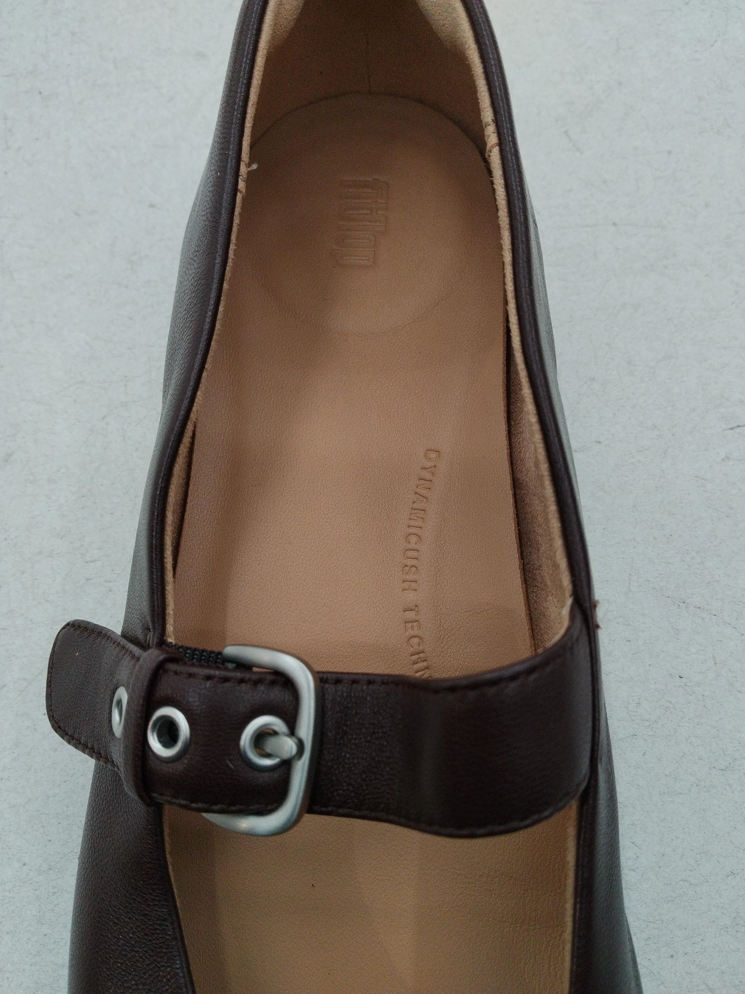 FitFlop Women's Flat Shoes UK 7 Brown 100% Leather Mary Jane - Image 6
