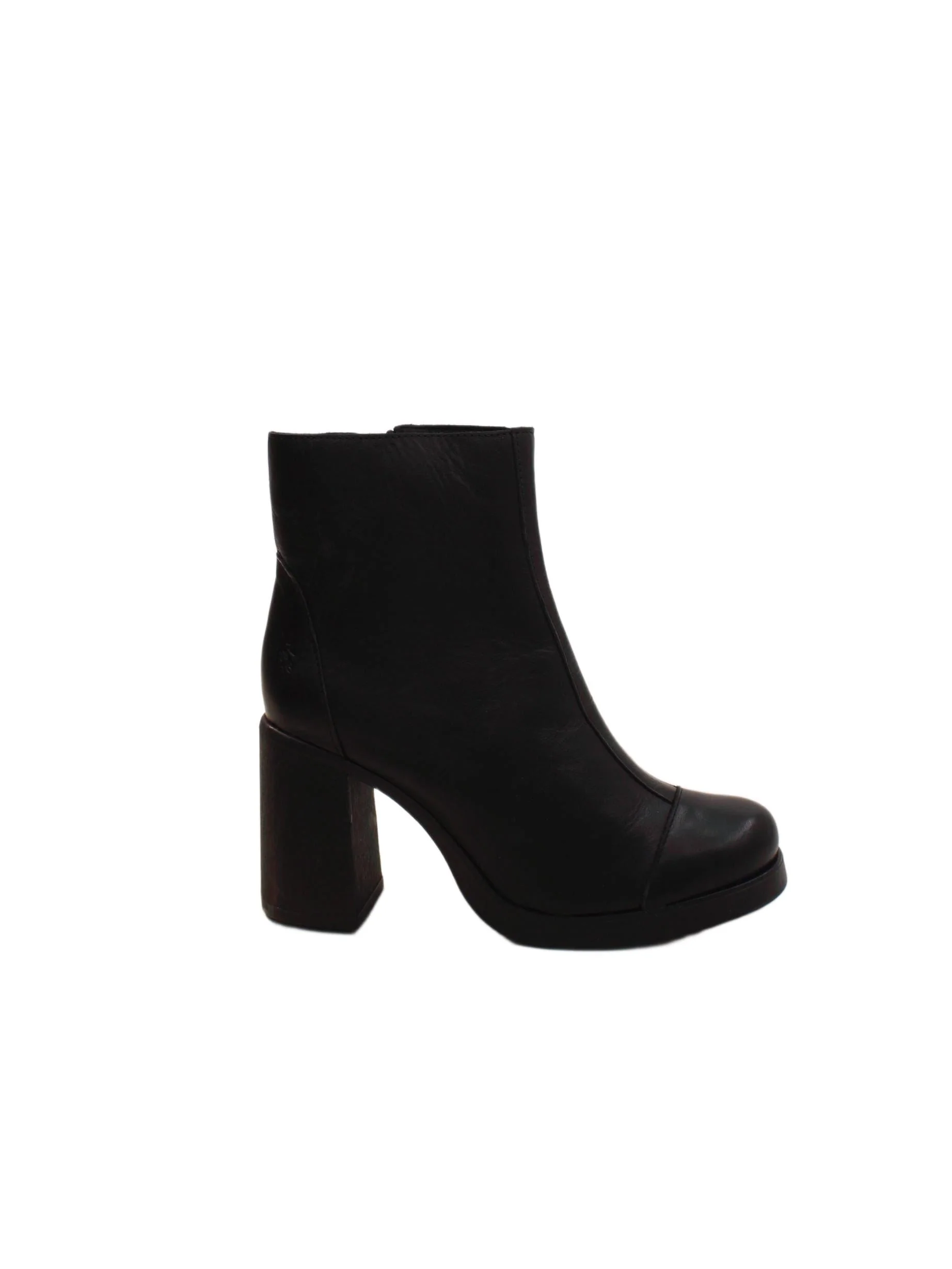 FLY London Women's Boots UK 5 Black 100% Leather Platform