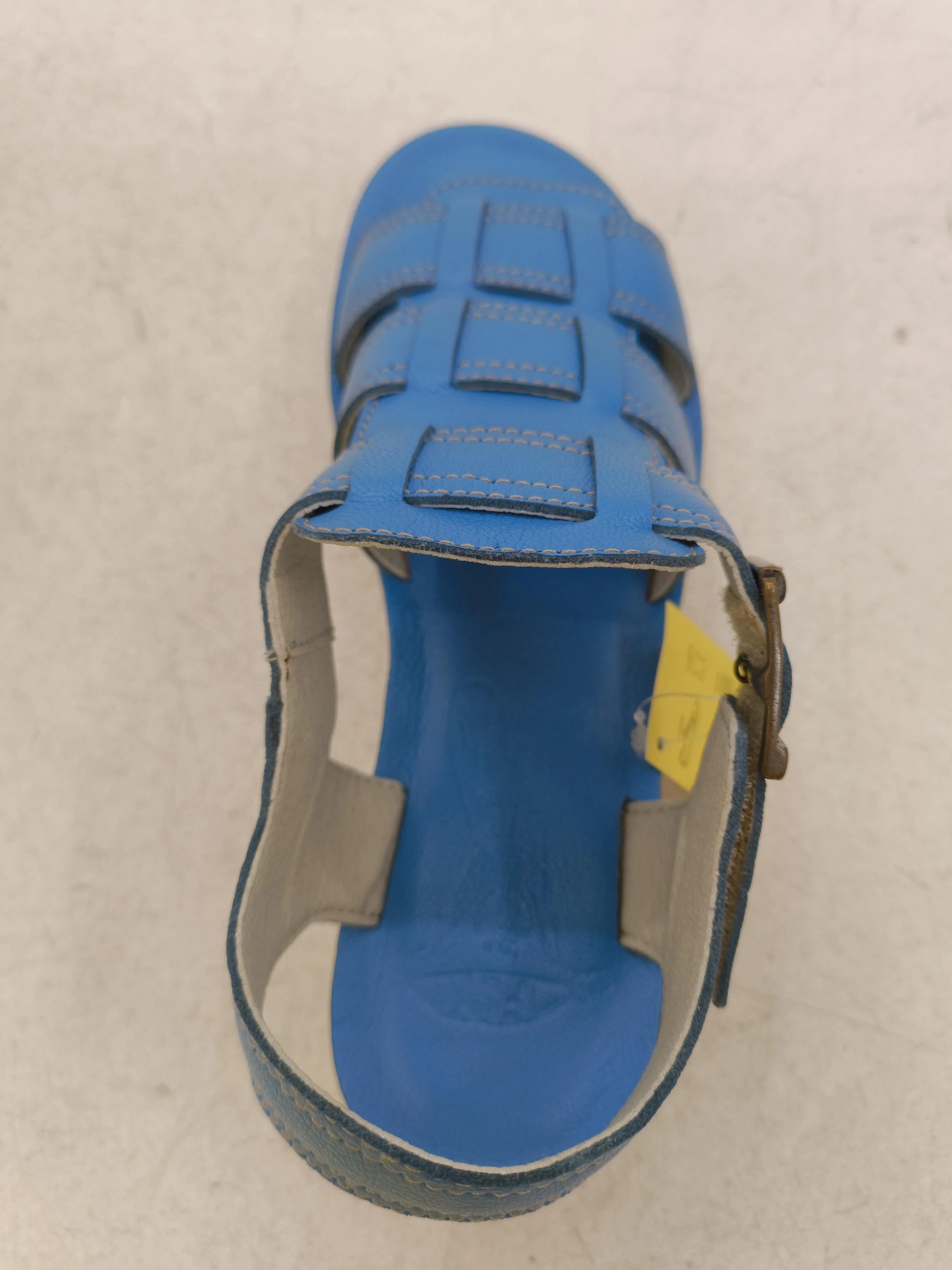 FLY London Women's Sandals UK 4 Blue 100% Leather Strappy - Image 6