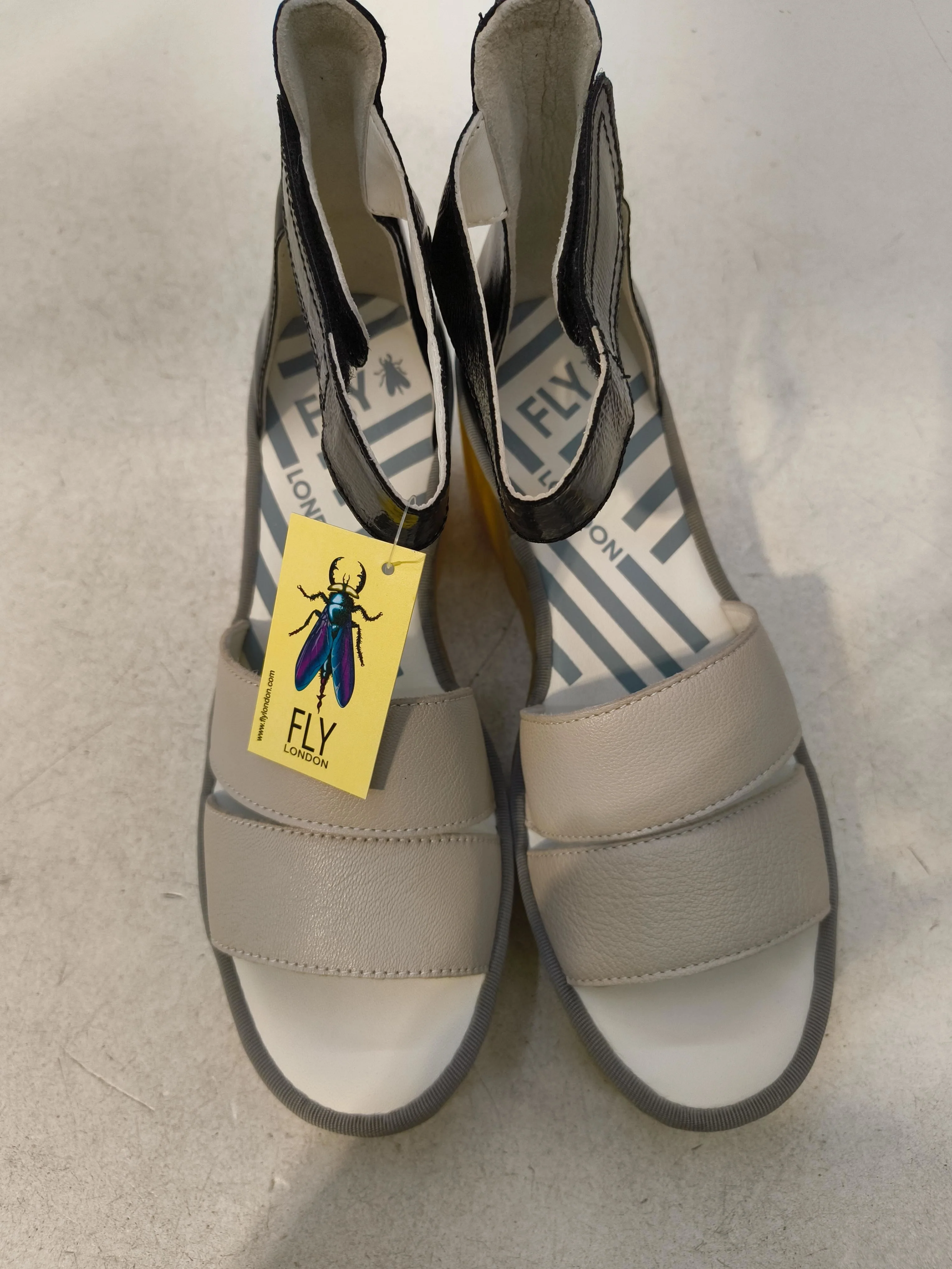 FLY London Women's Sandals UK 6 Multi Striped 100% Leather Strappy - Image 6