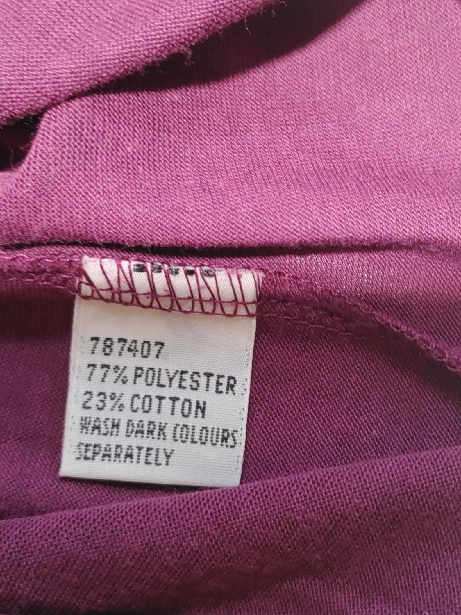 Footjoy Men's Shirt M Purple Polyester with Cotton Basic - Image 7