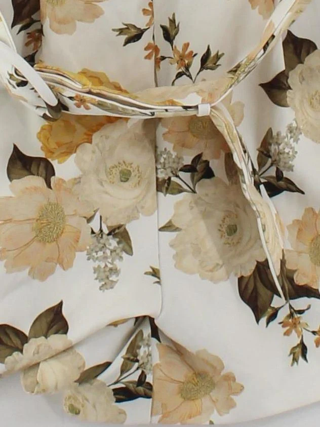 Forever New Women's Playsuit UK 6 White Floral Polyester with Elastane Playsuit - Image 4