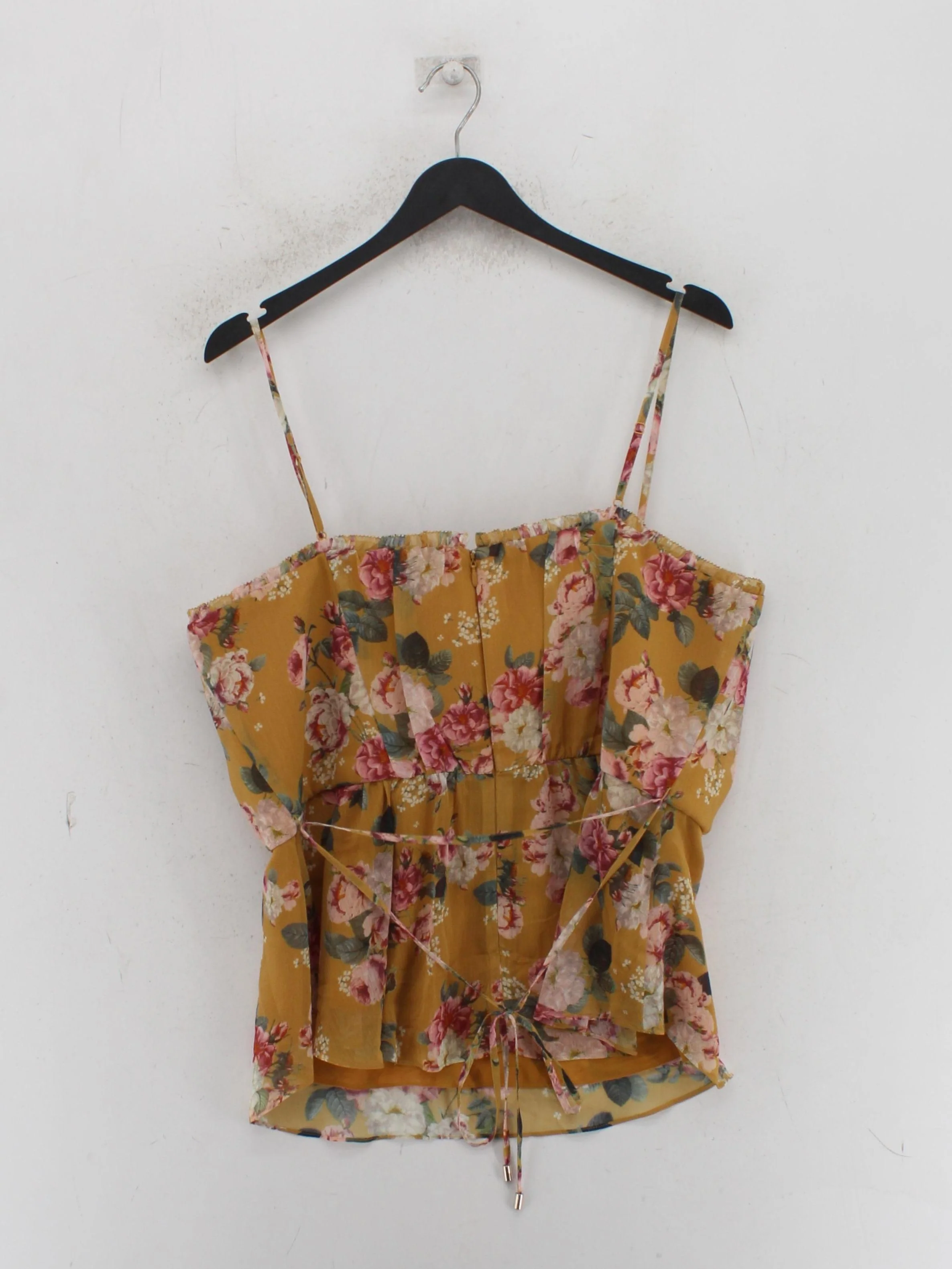 Forever New Women's Top UK 16 Yellow 100% Polyester Basic - Image 2