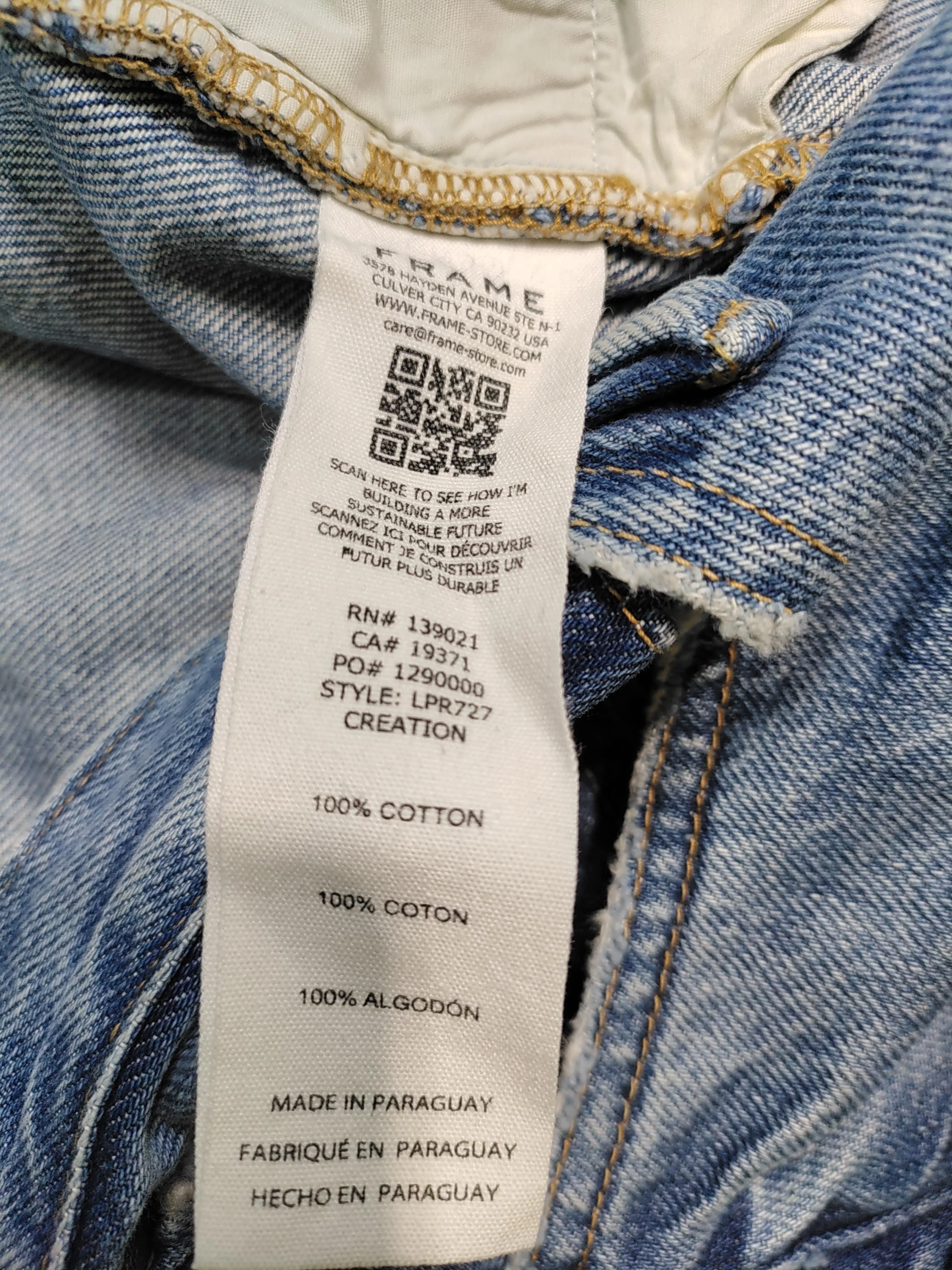 Frame Women's Jeans W 27 in Blue 100% Cotton Straight - Image 7