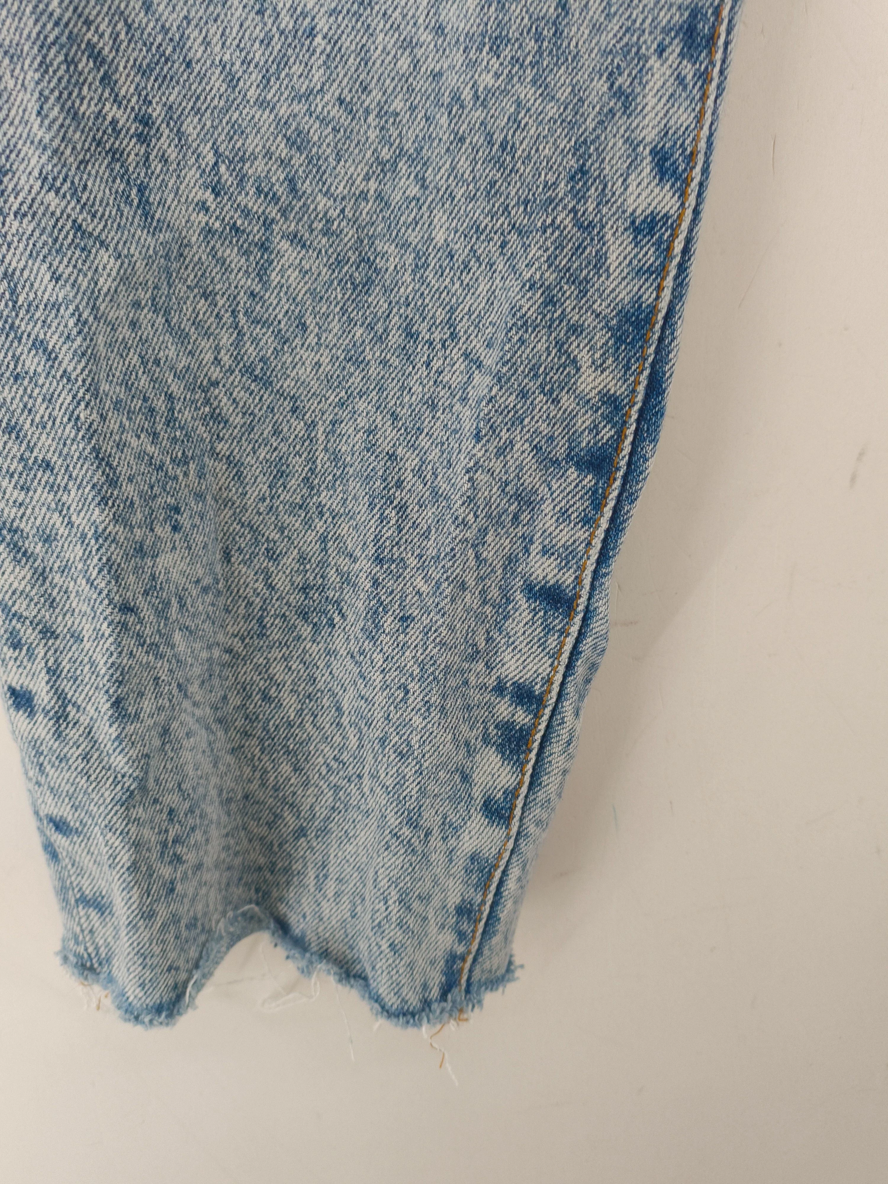 Frame Women's Jeans W 30 in Blue Lyocell Modal with Cotton, Elastane Cropped - Image 5