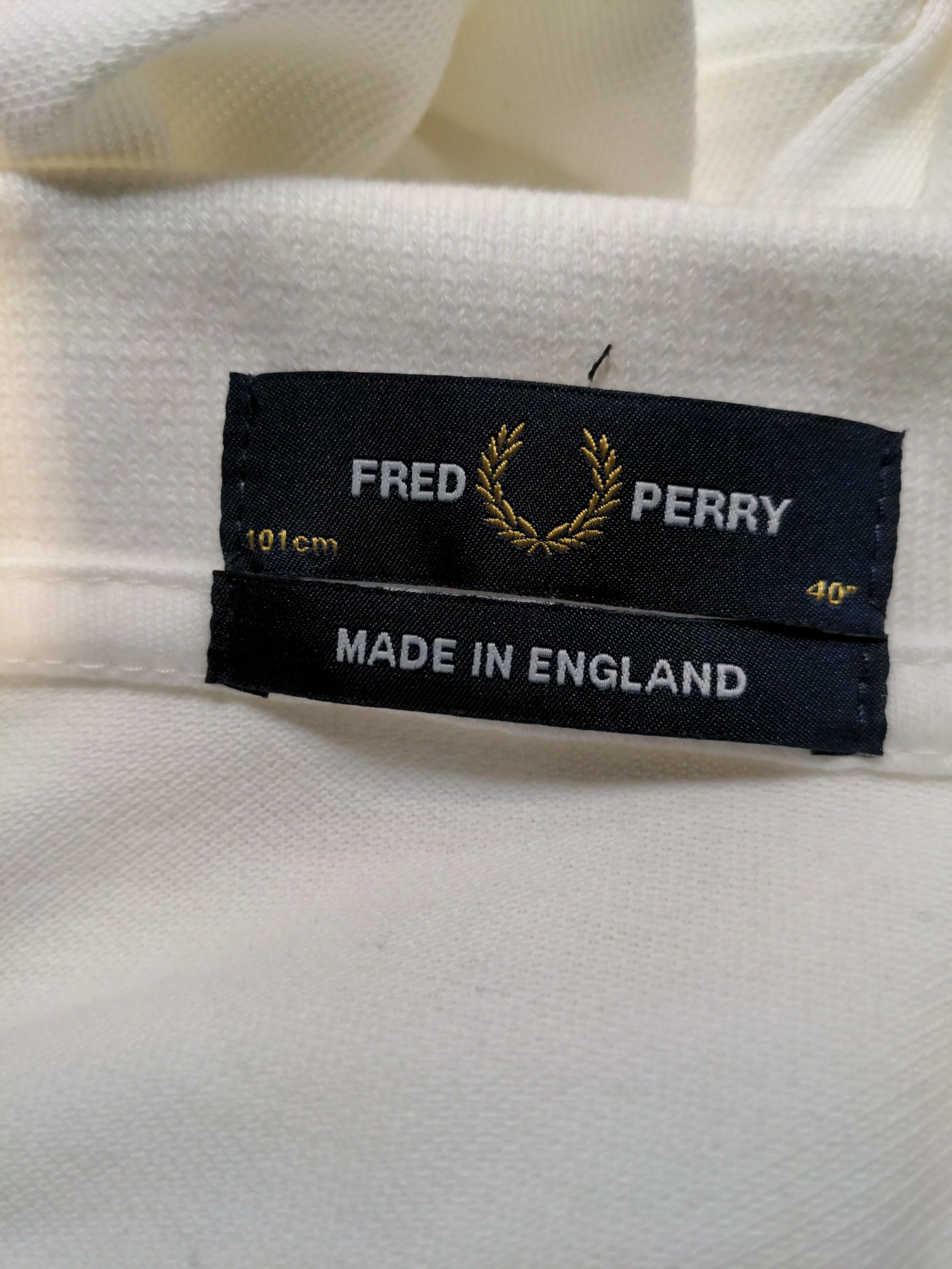 Fred Perry Men's Polo M White 100% Other Basic - Image 5