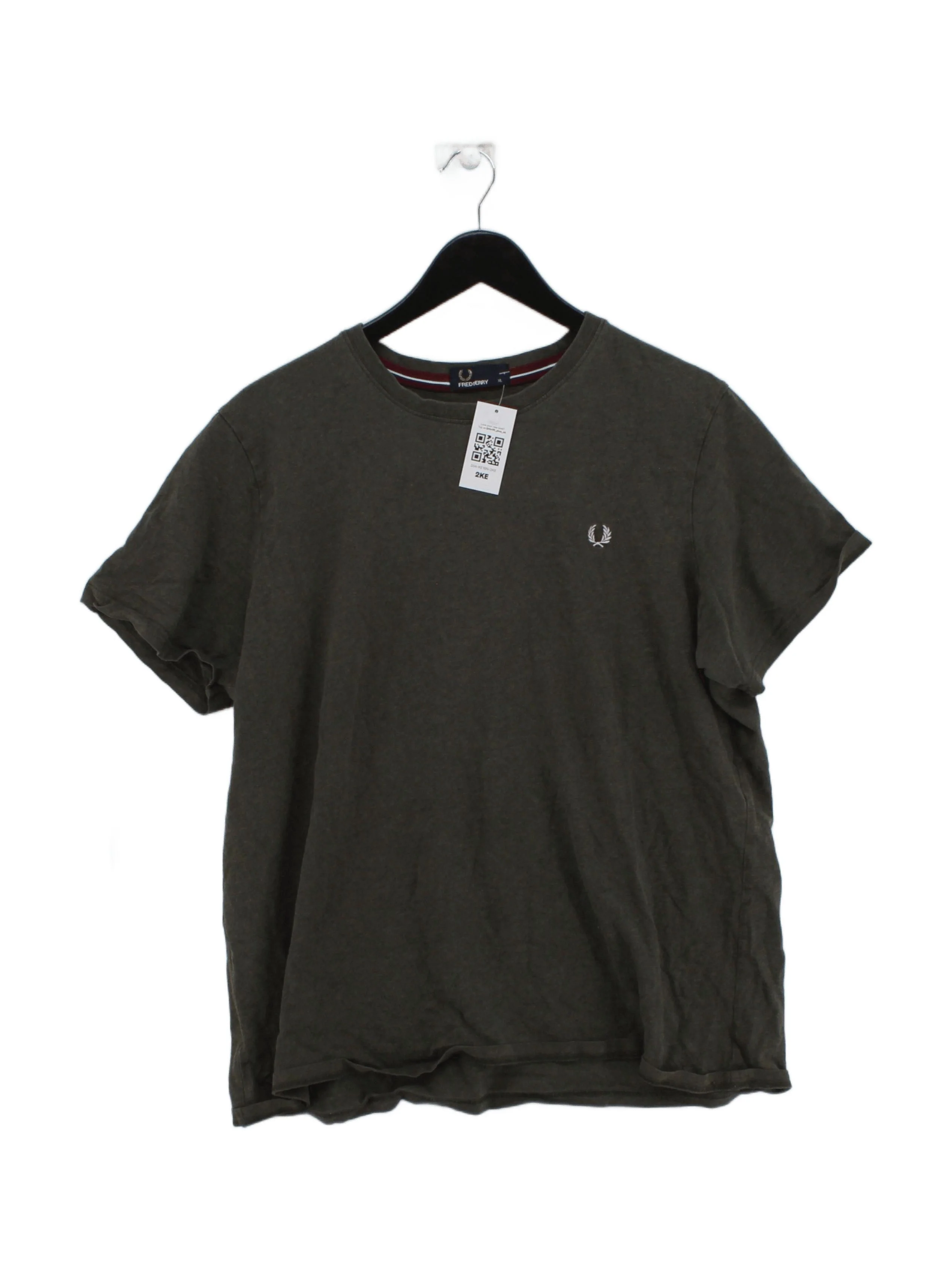 Fred Perry Men's T-Shirt XL Green 100% Cotton Basic