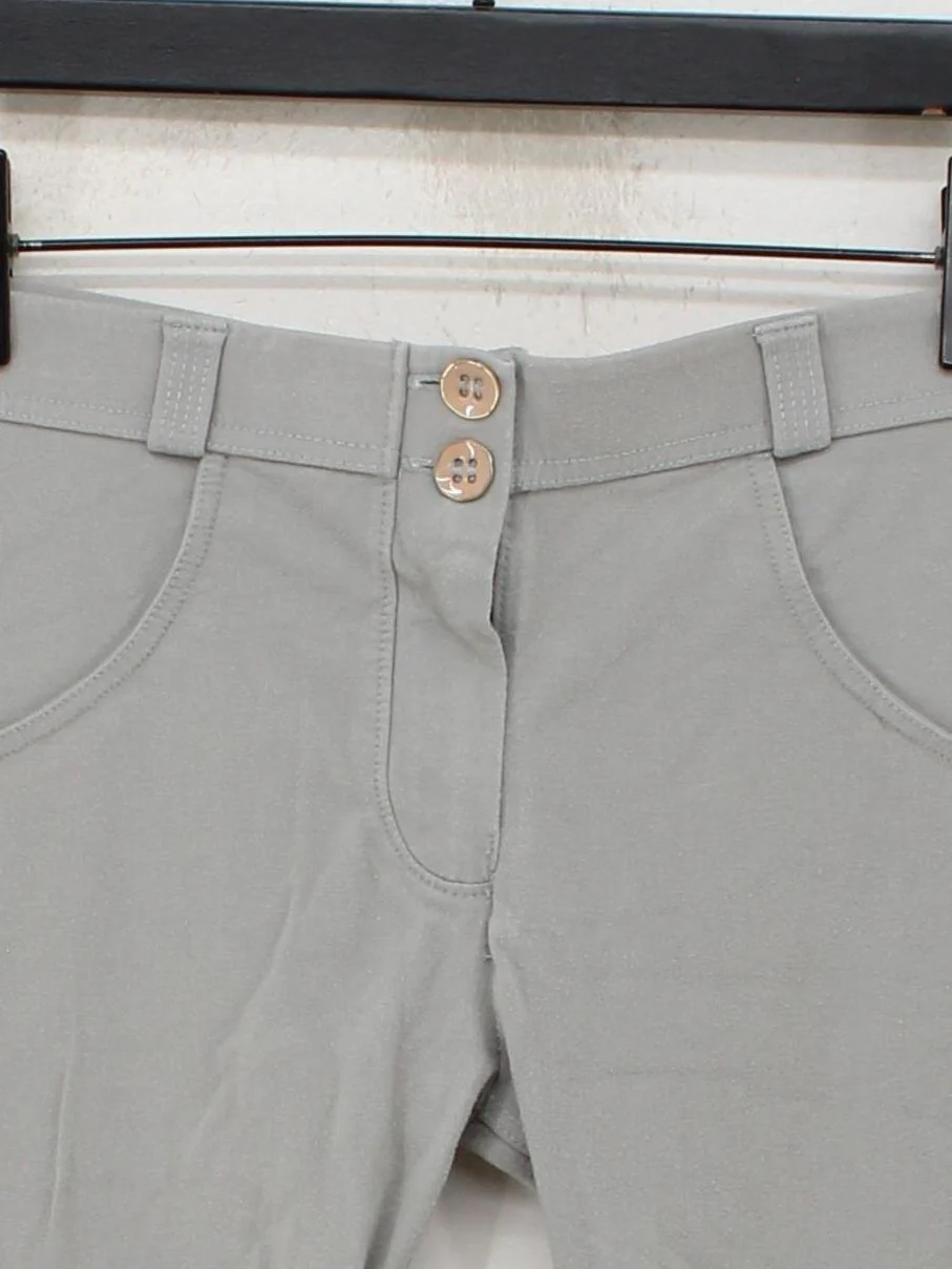 Freddy Women's Trousers UK 12 Grey Cotton with Elastane Skinny Sweatpants - Image 3