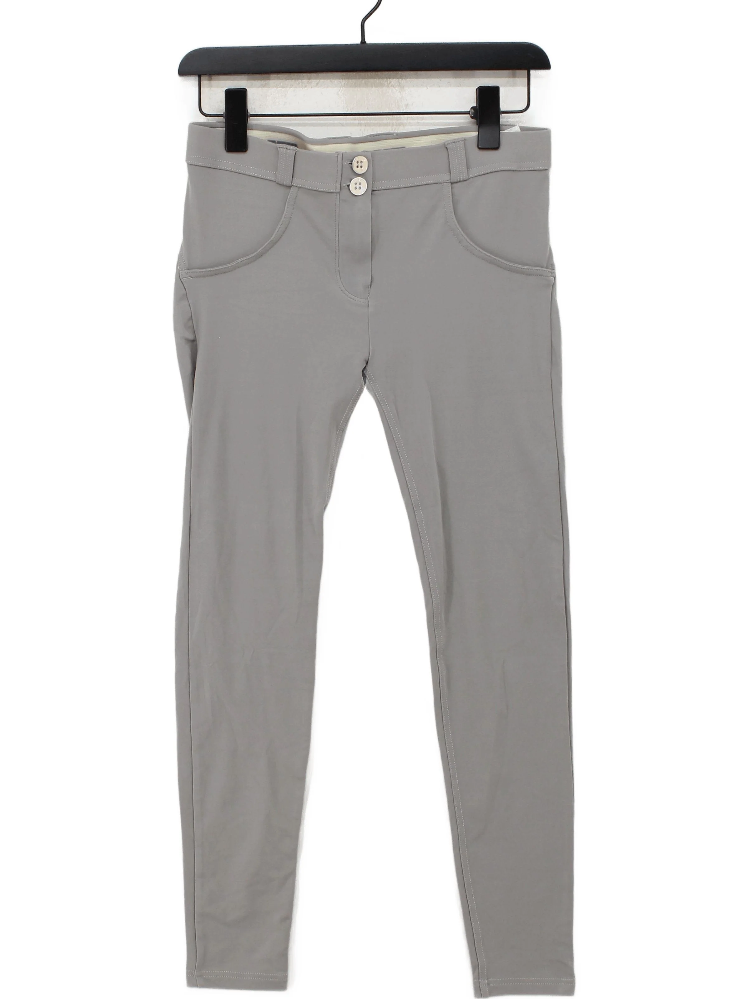 Freddy Women's Trousers UK 12 Grey Polyamide with Elastane Skinny Chino