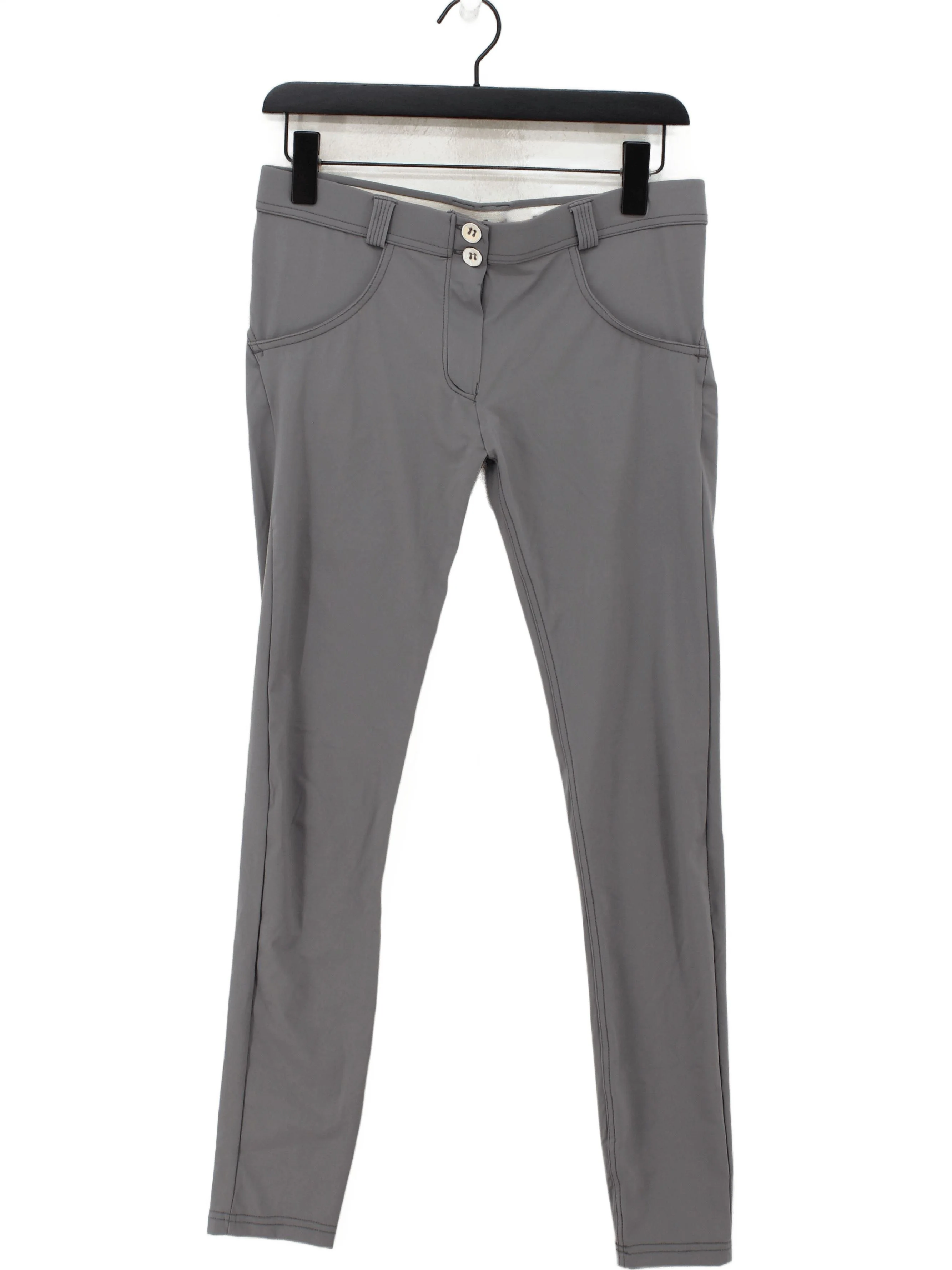 Freddy Women's Trousers UK 12 Grey Polyamide with Elastane Skinny Sweatpants