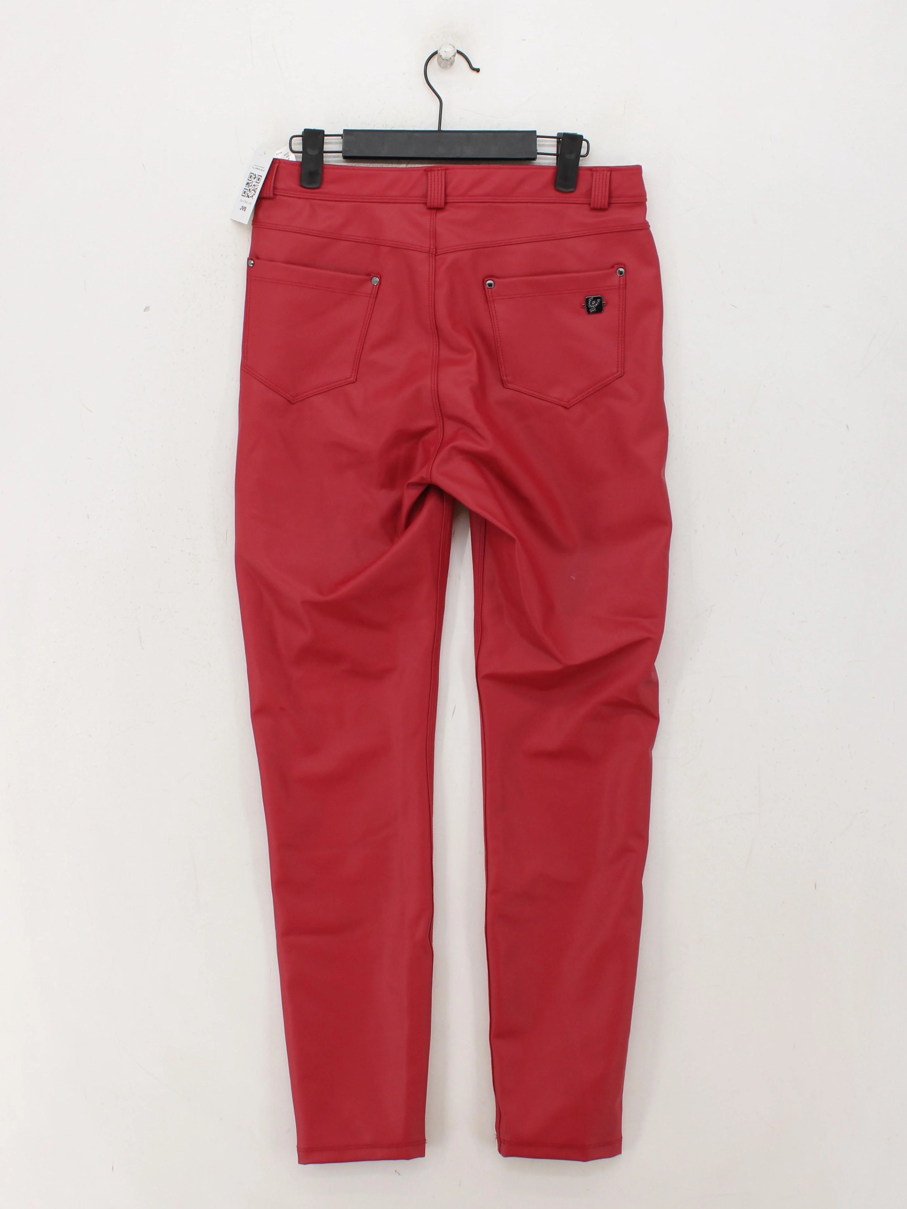 Freddy Women's Trousers UK 12 Red Polyester with Elastane Skinny Chino - Image 2
