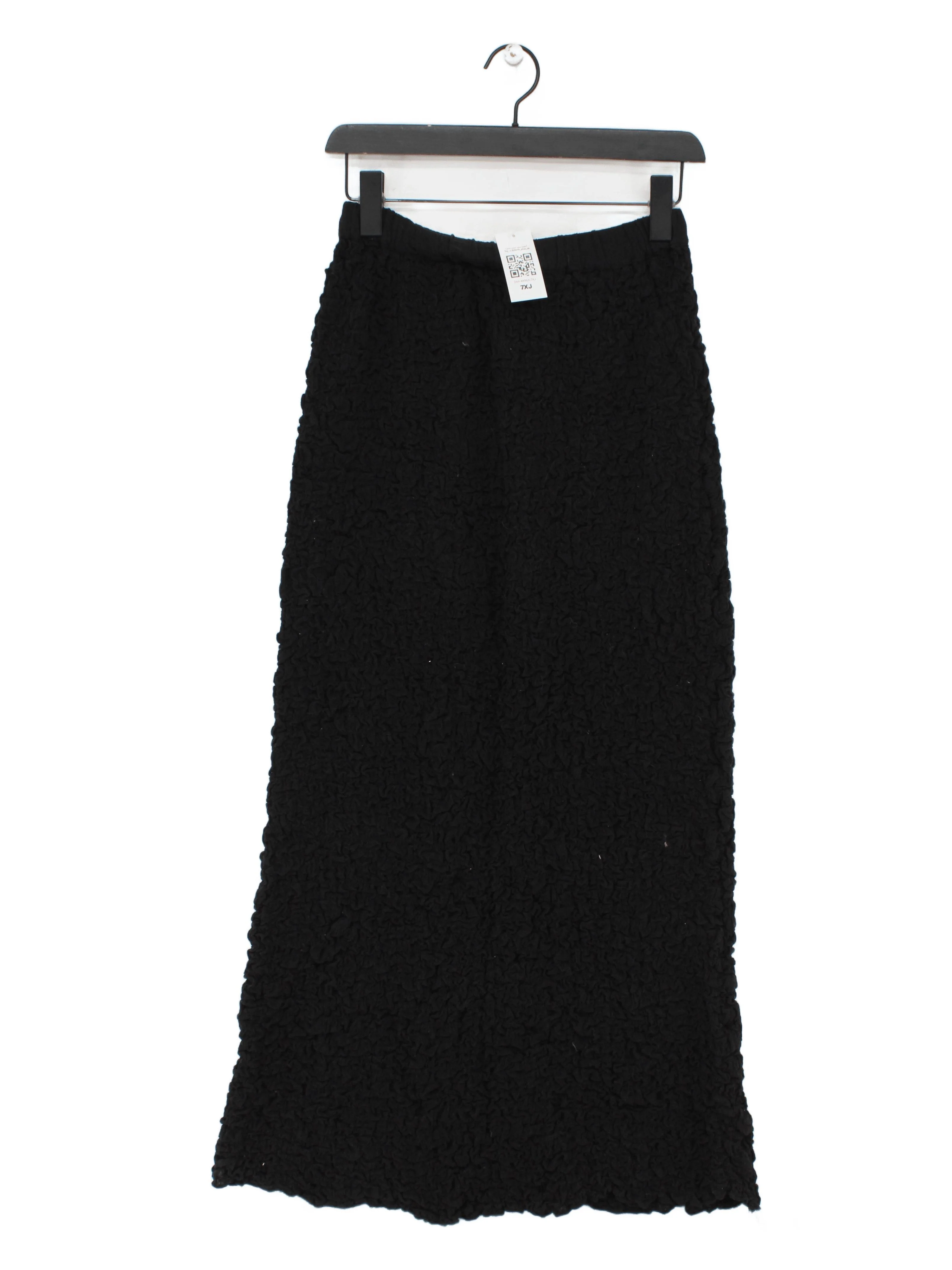Free People Women's Maxi Skirt XS Black 100% Cotton Long Maxi