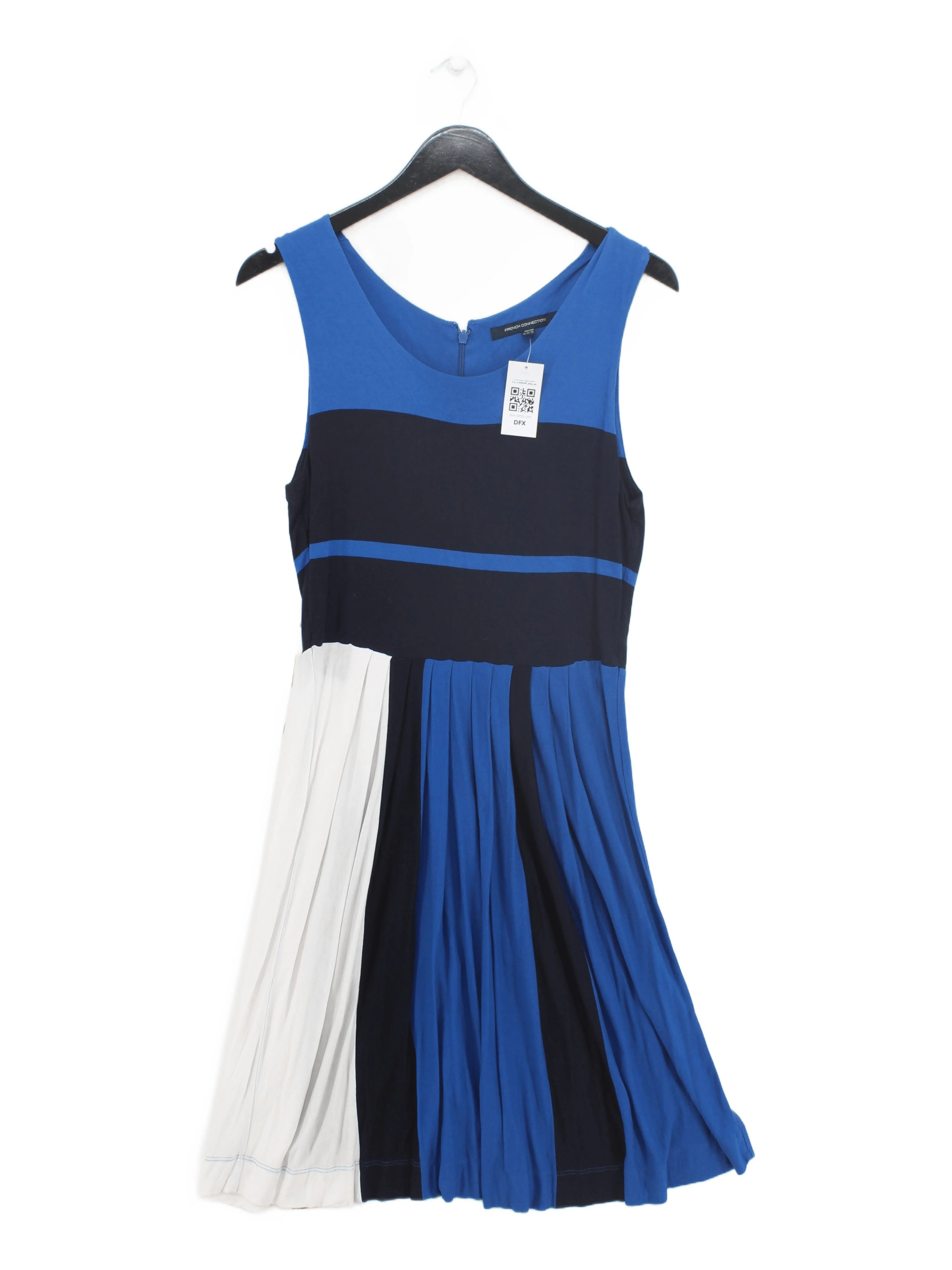 French Connection A-Line Midi Dress UK16 in Blue
