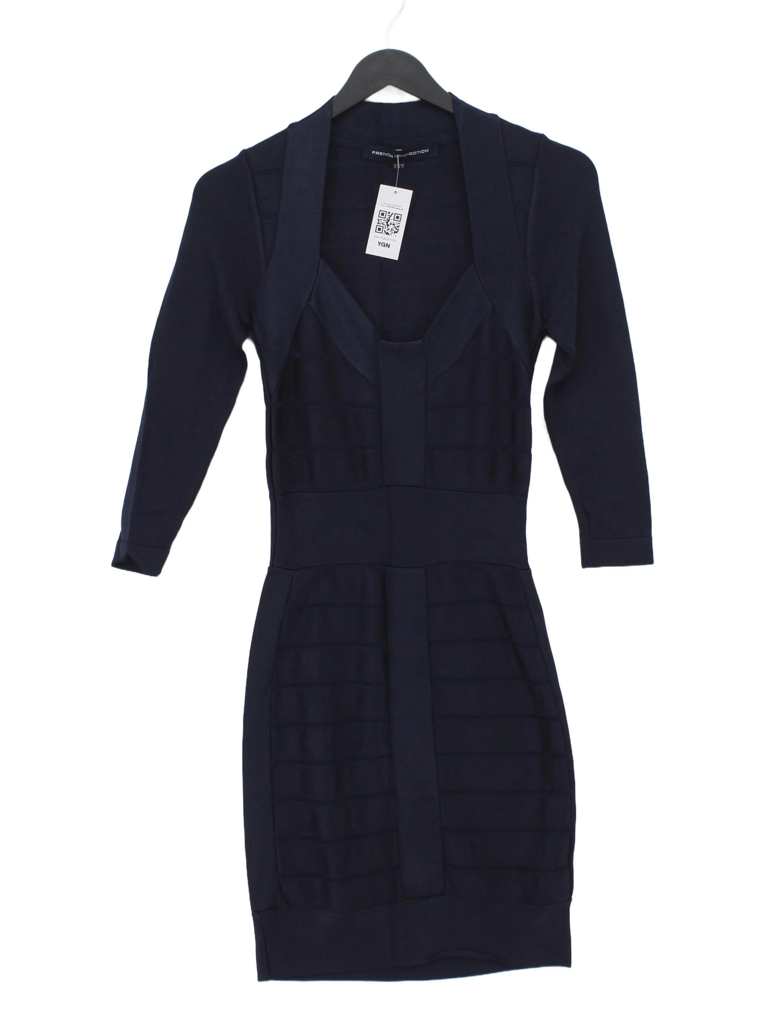 French Connection Bodycon Mini Dress UK8 in Blue