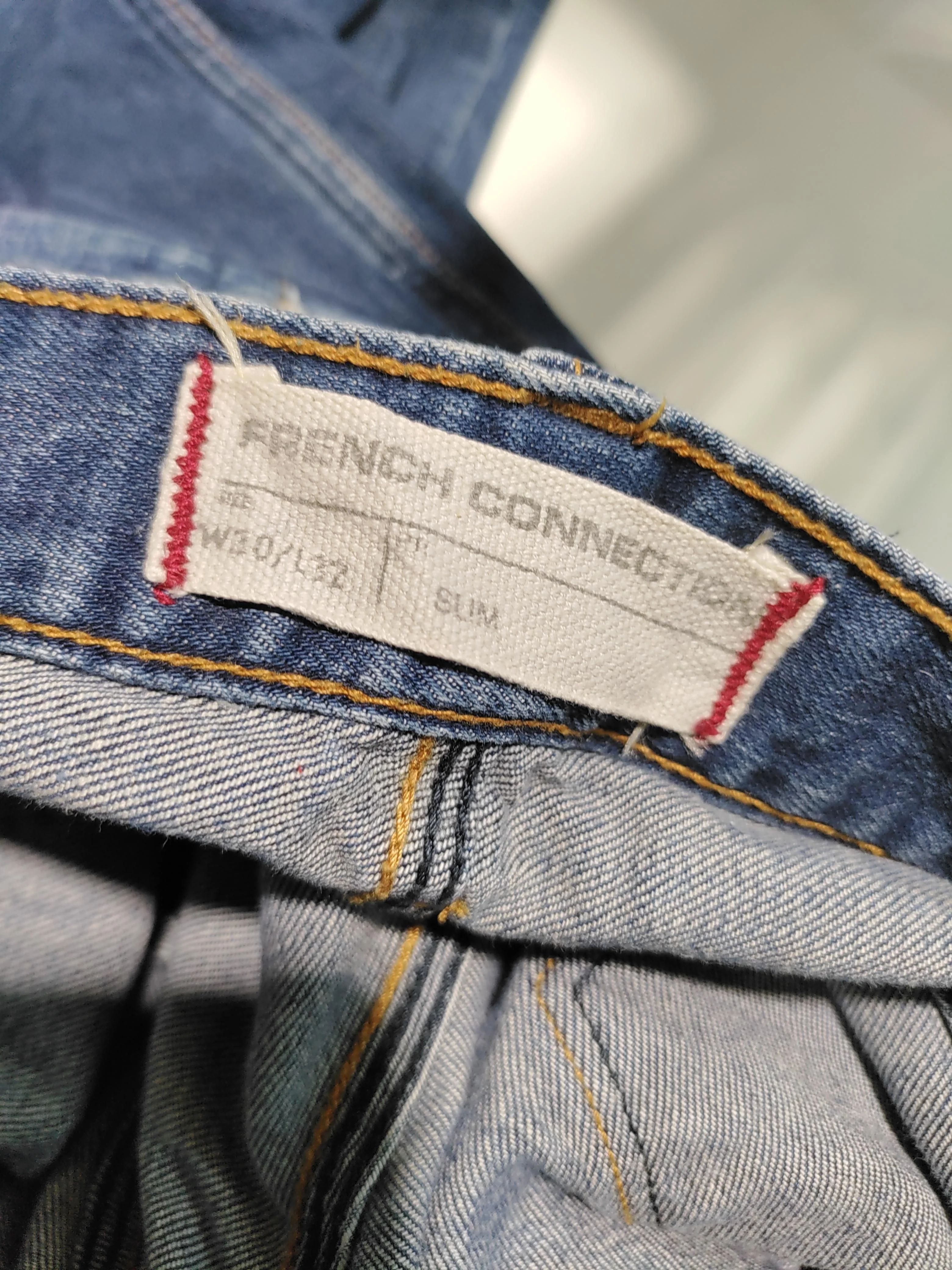 French Connection Men's Jeans W 30 in; L 32 in Blue Cotton with Elastane Skinny - Image 6