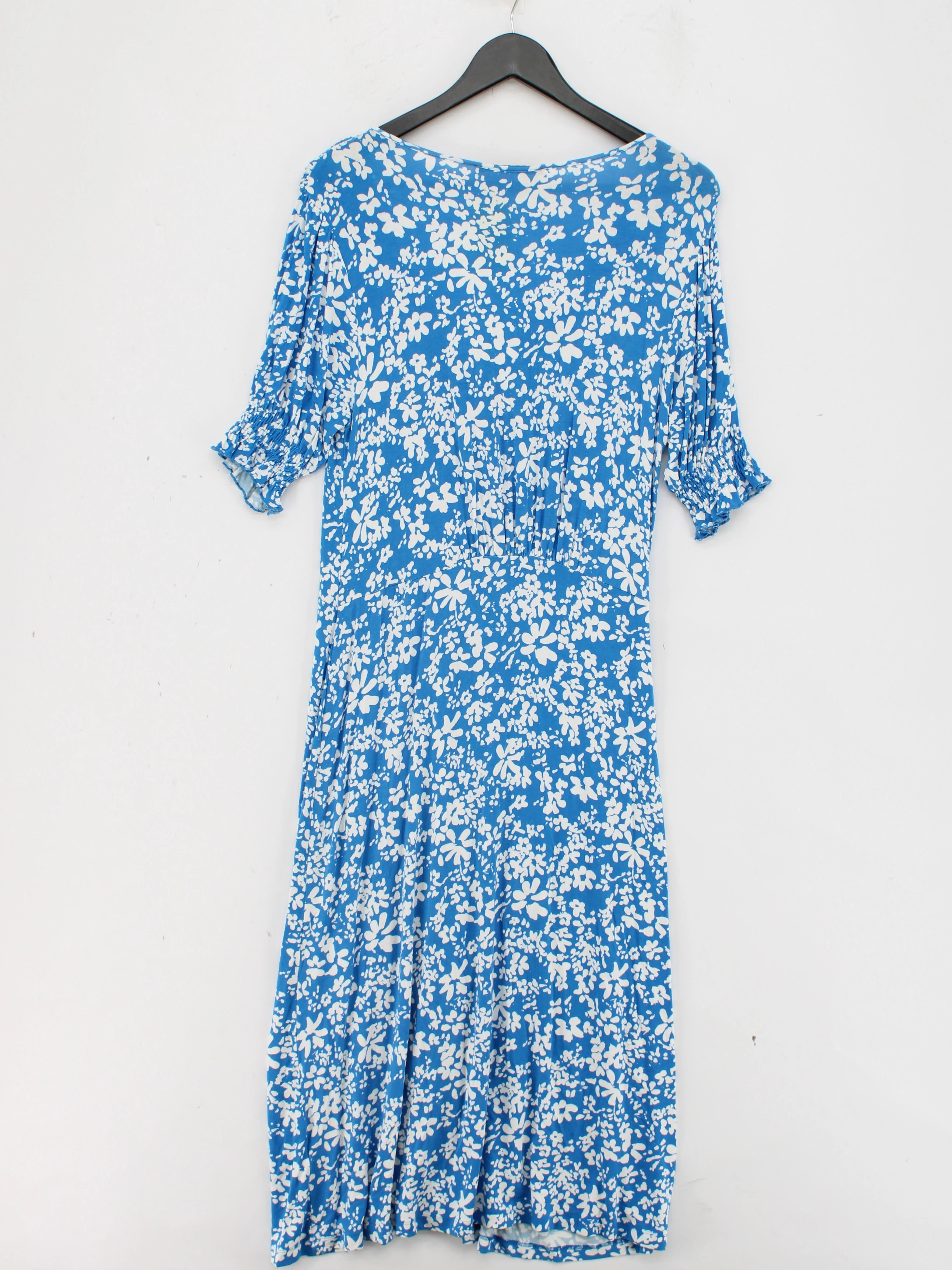 French Connection Shirt Midi Dress UK10 in Blue - Image 2