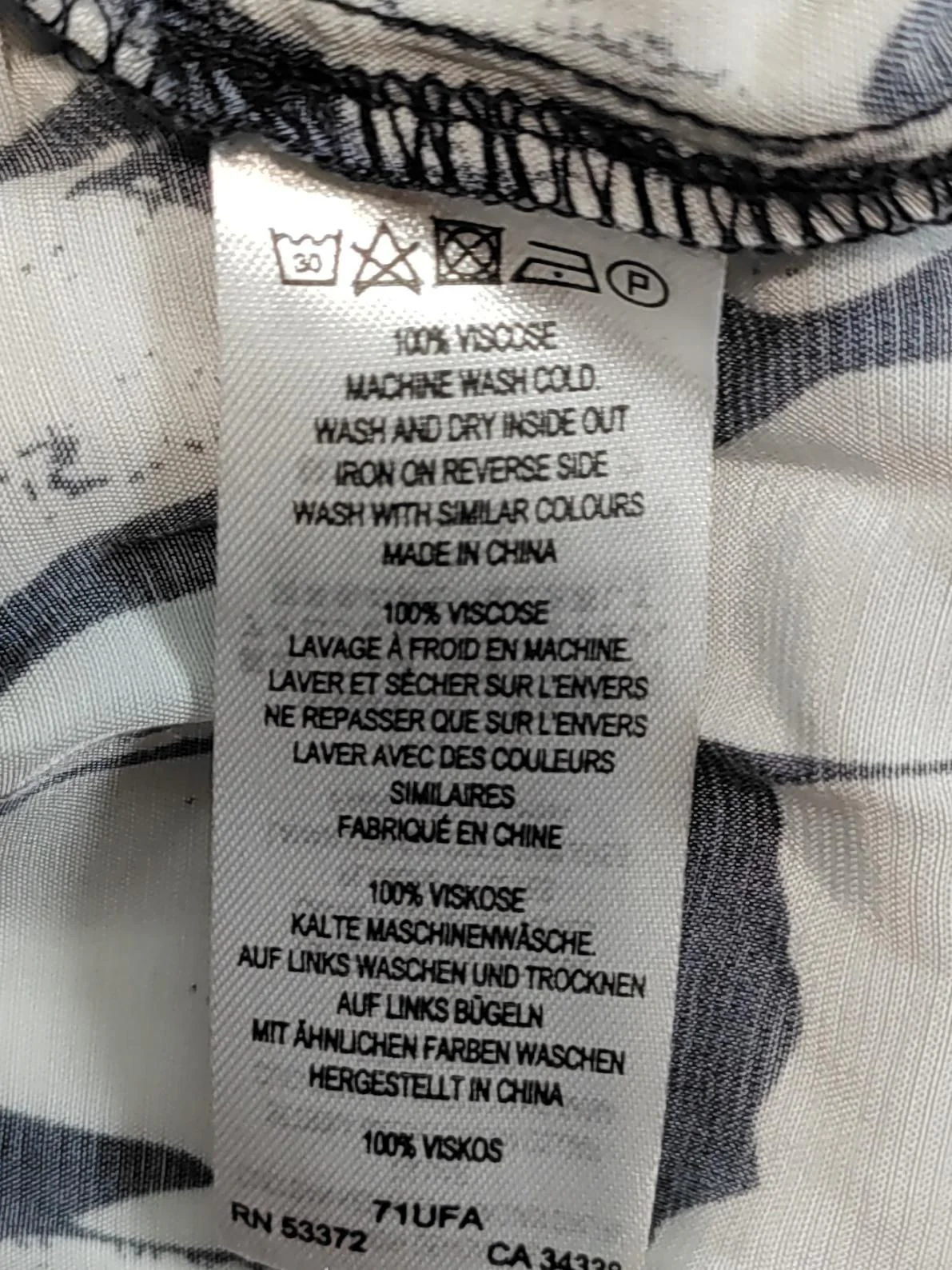 French Connection Shirt Midi Dress UK10 in Multi - Image 6