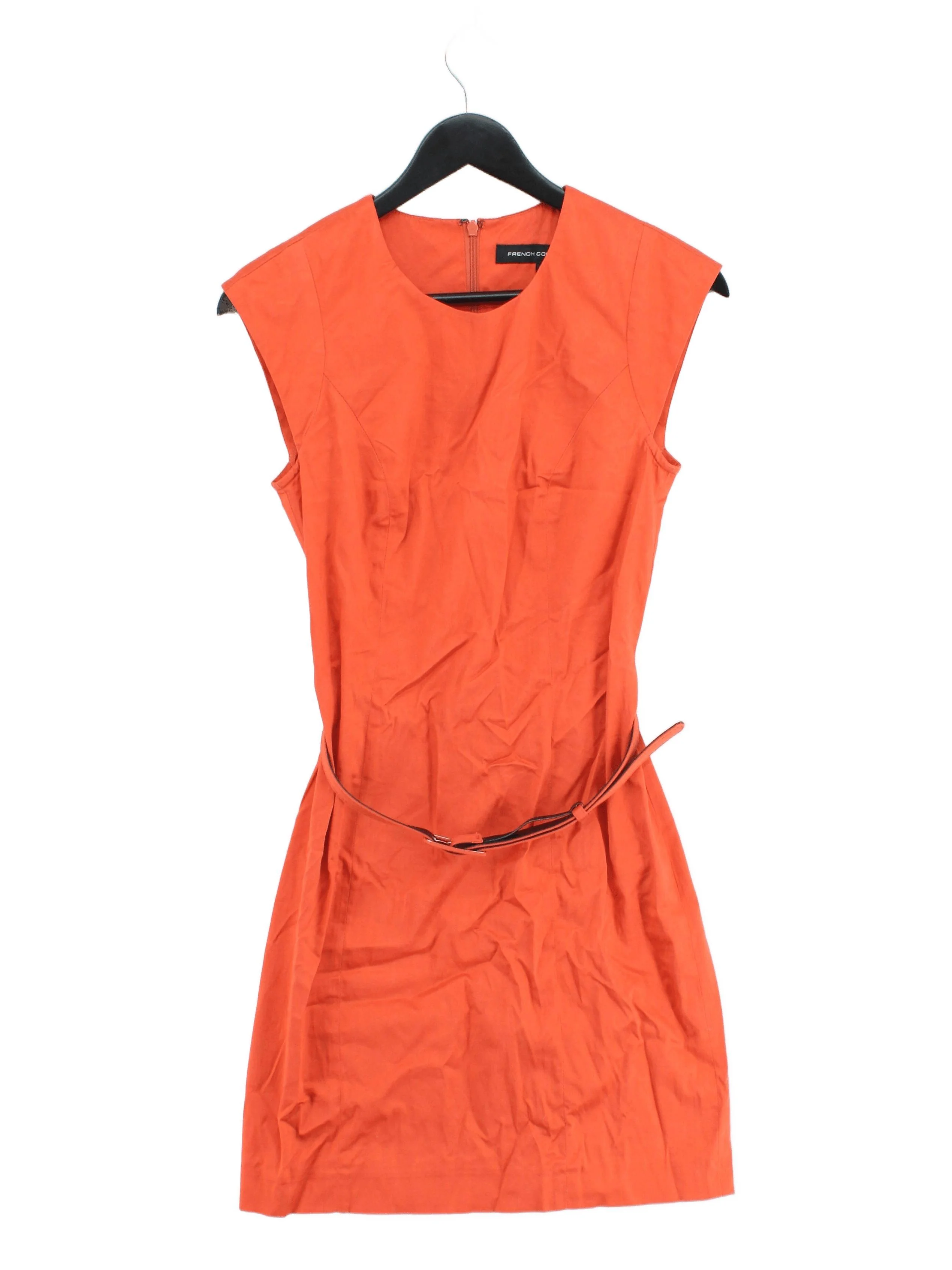 French Connection Shirt Mini Dress UK10 in Orange